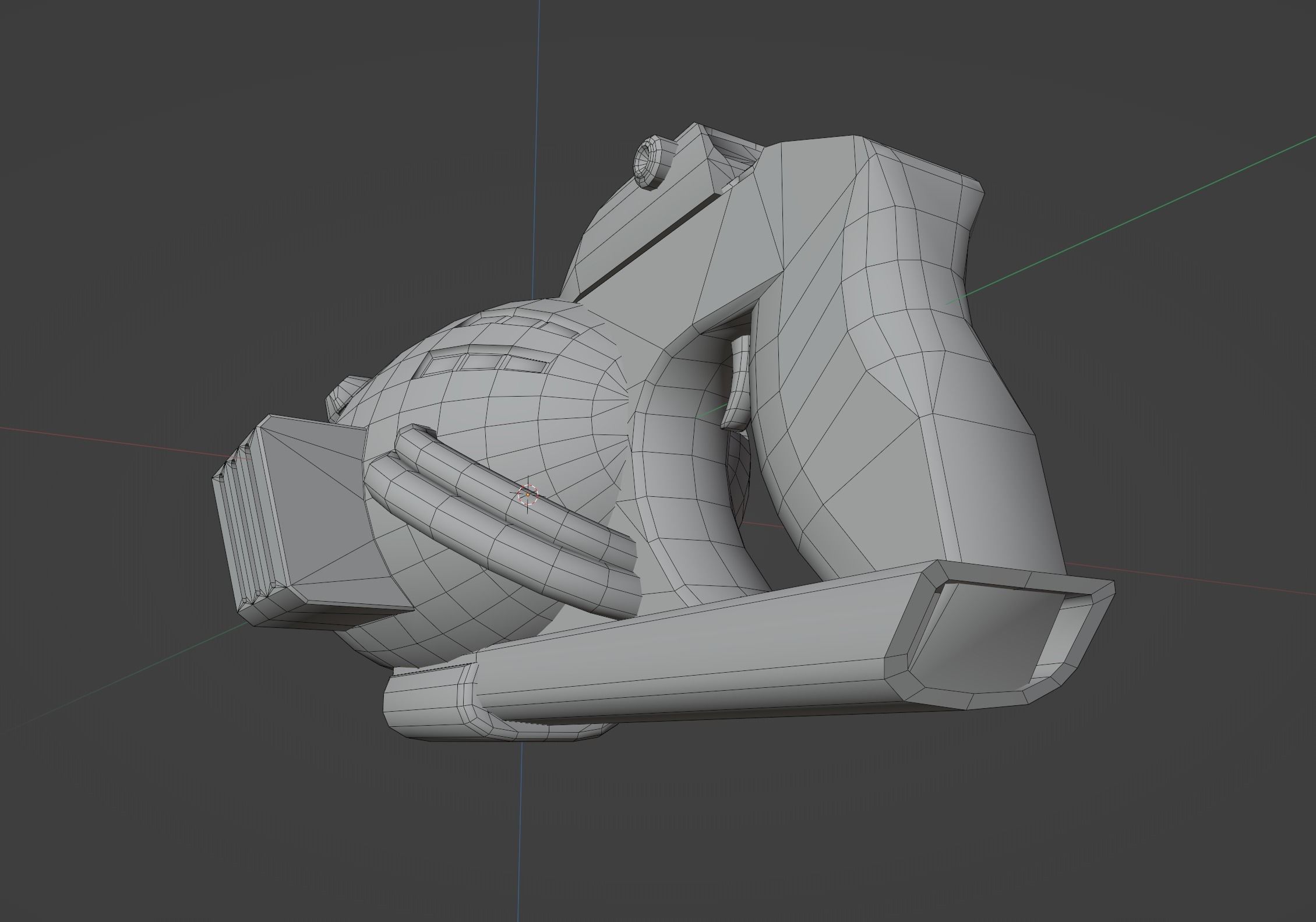 Stylized Blaster Low-poly 3D model_6