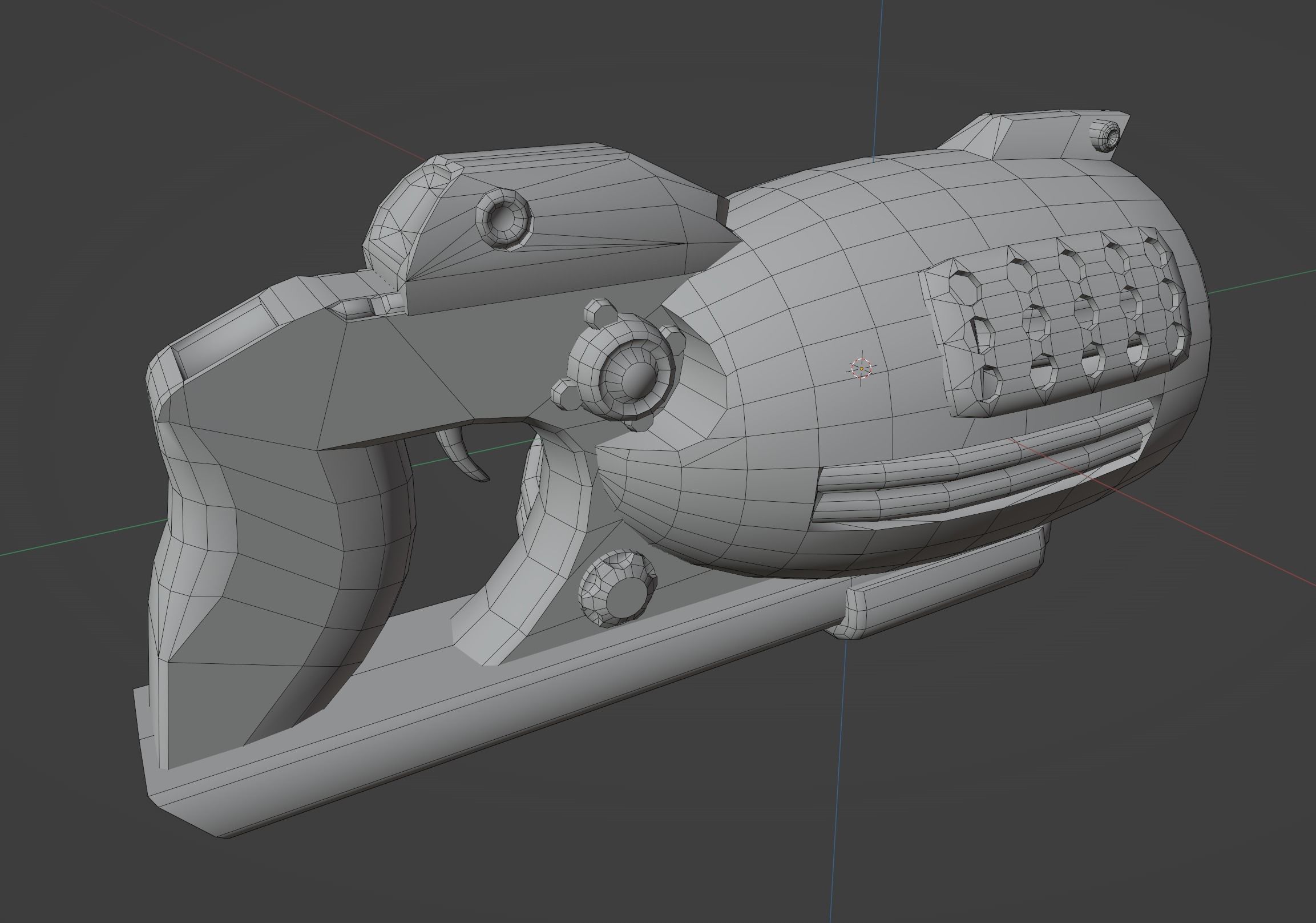 Stylized Blaster Low-poly 3D model_5