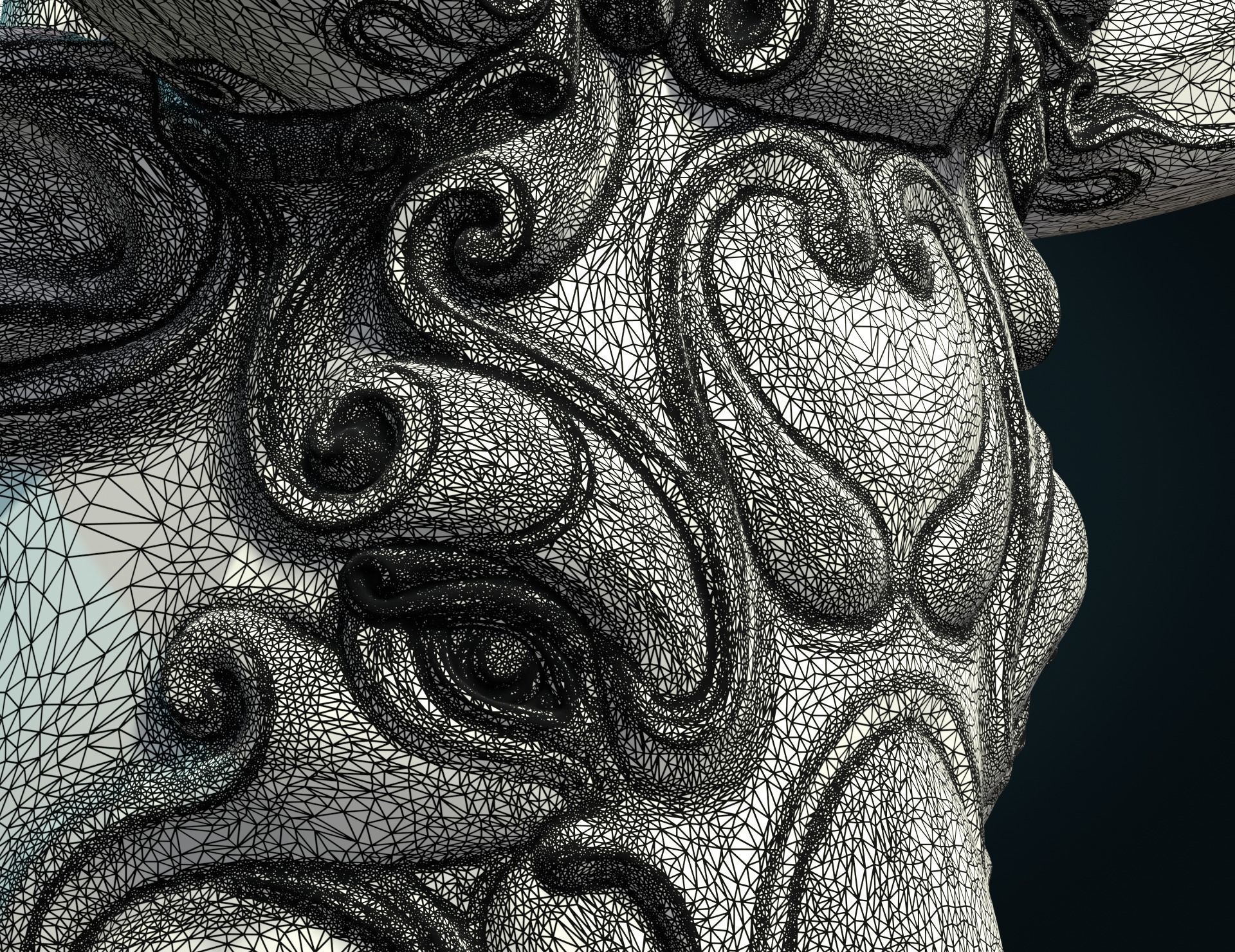 Ornate Bull Head II 3D print model_13