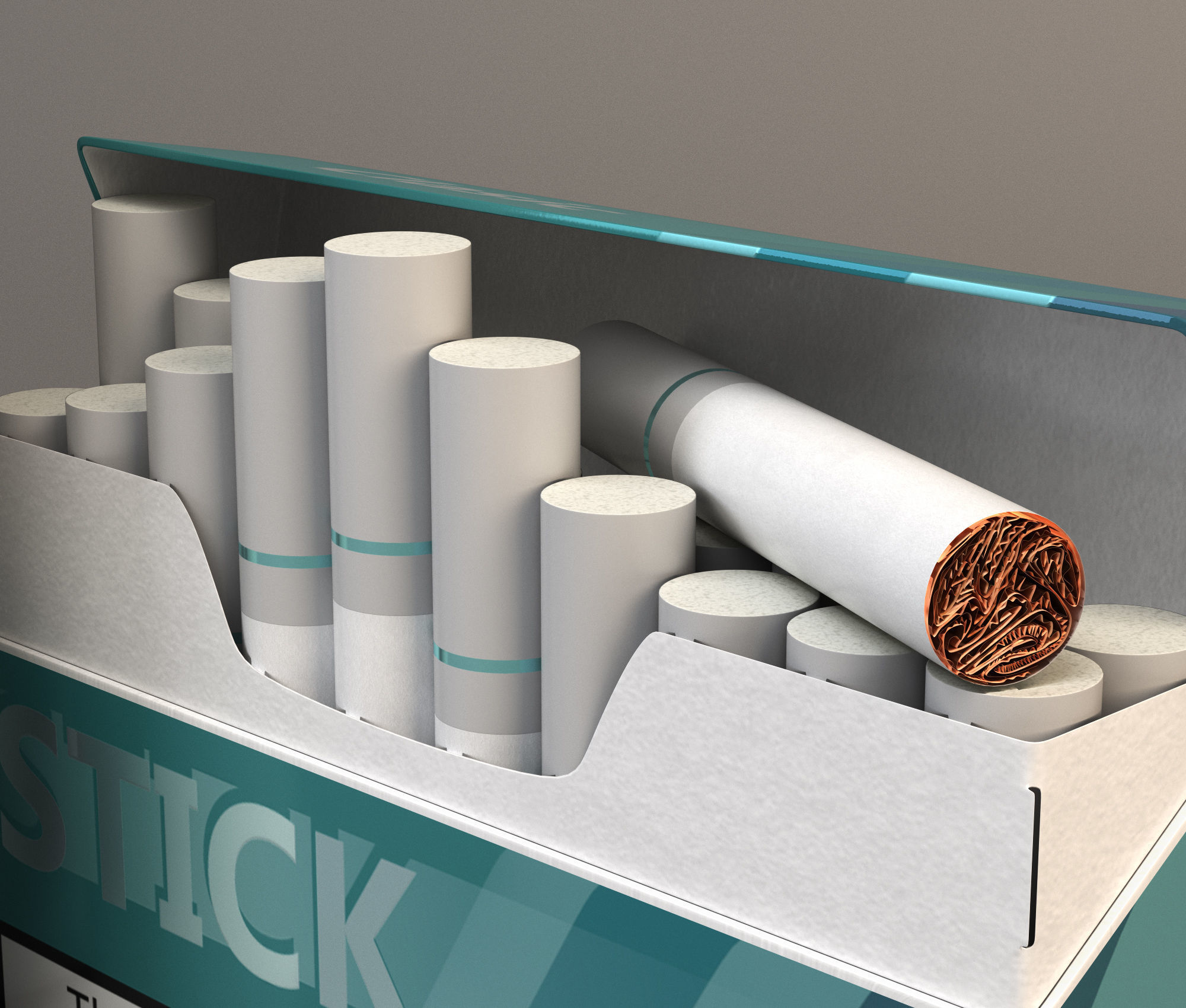 IQOS electronic cigarett Low-poly 3D model_3