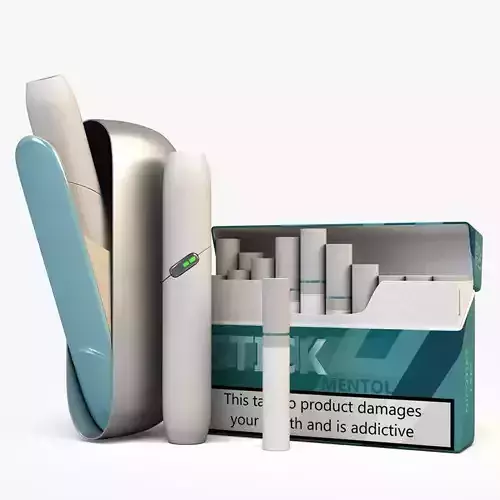 IQOS electronic cigarett Low-poly 3D model