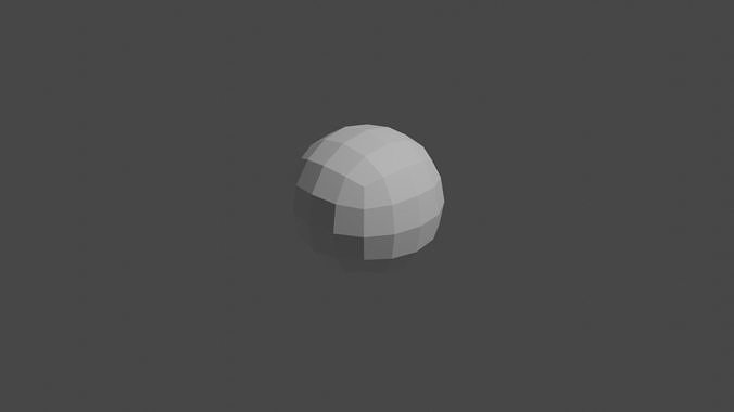 A model polygonal egg 3D model