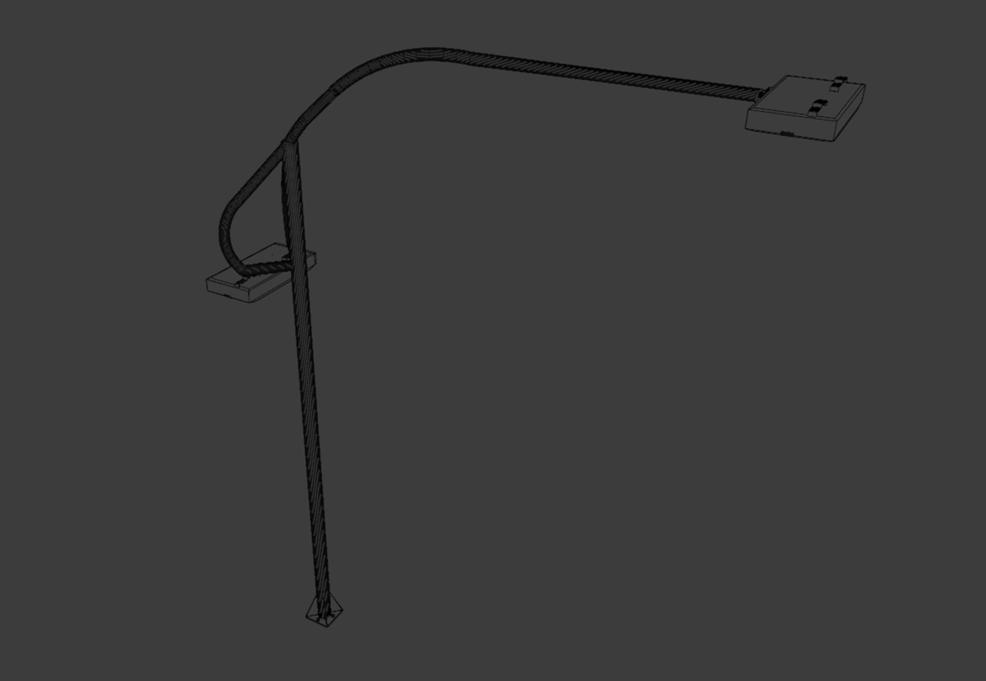 Street Light - Poste de Iluminacao Publica 3D model_8