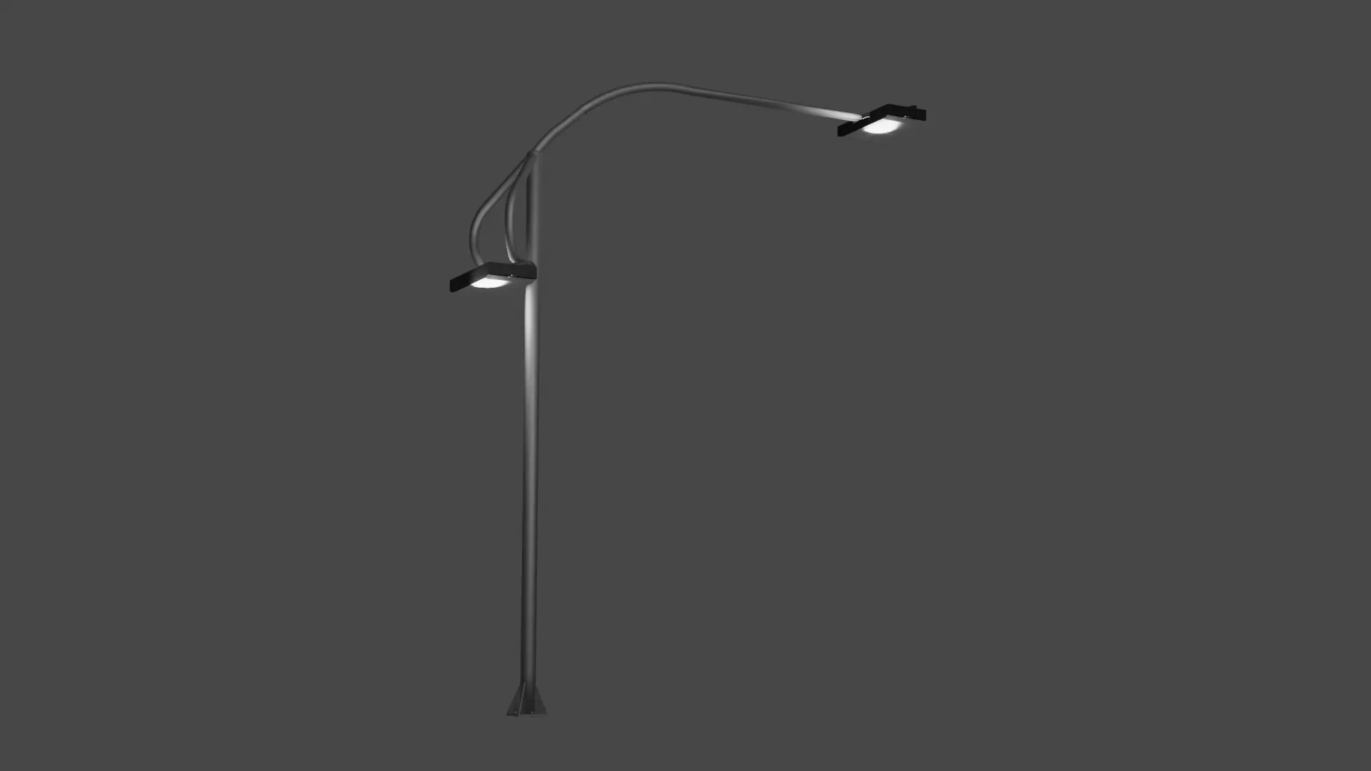 Street Light - Poste de Iluminacao Publica 3D model_0