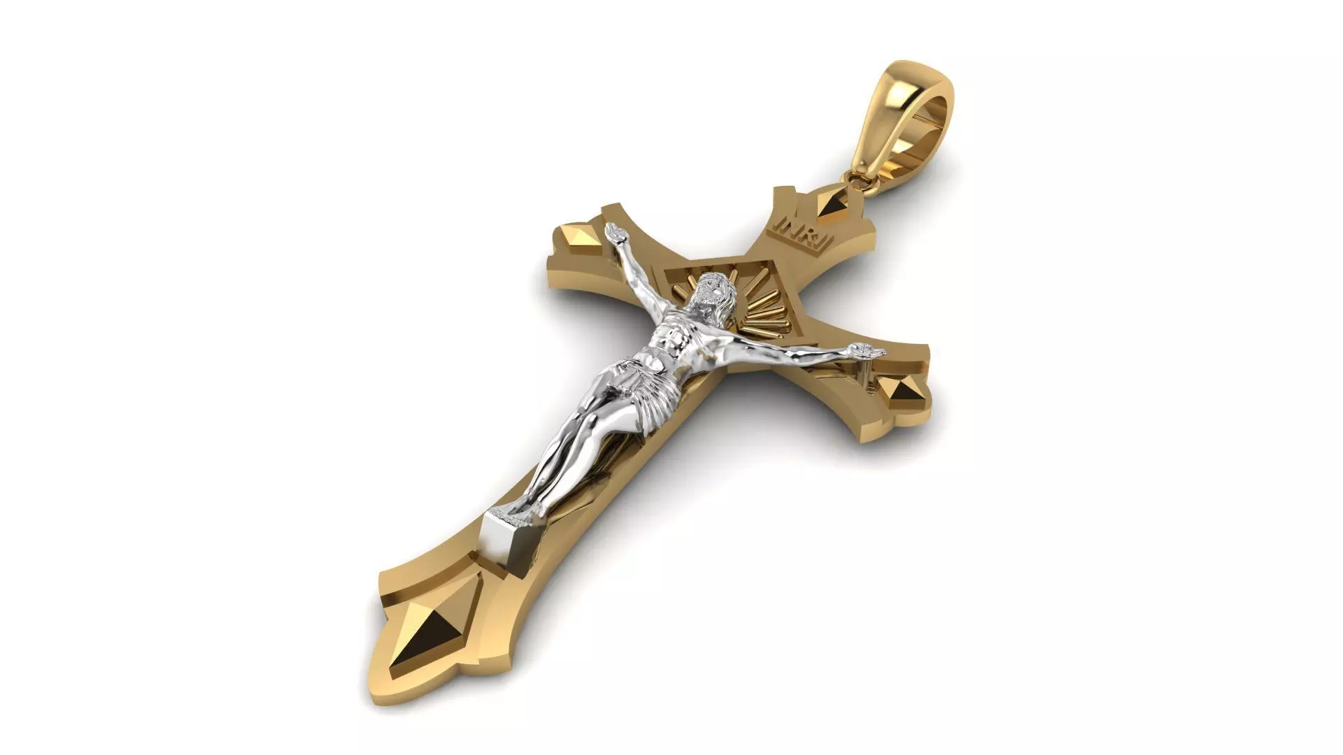 Jesus cross 1936 3D print model_0
