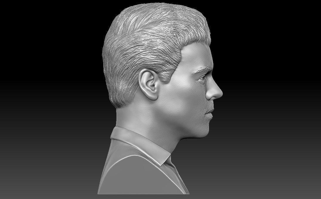 Harry Styles bust 3D printing ready stl obj formats 3D print model_13