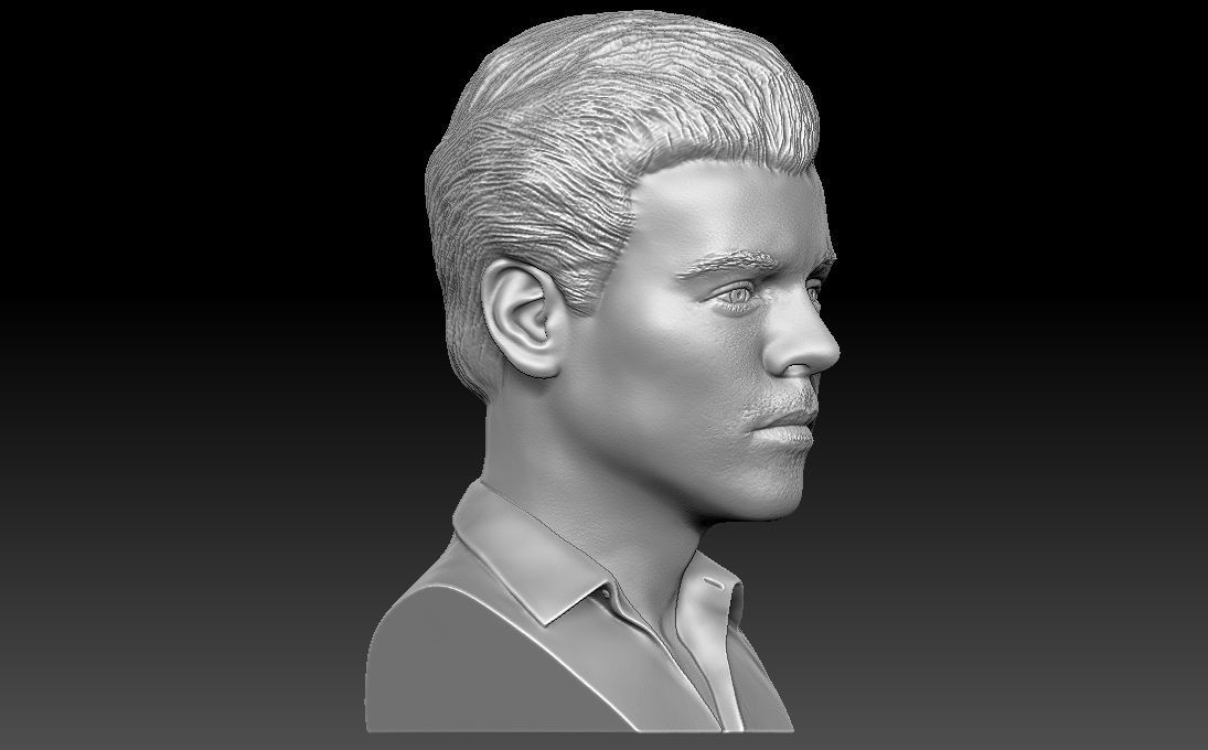Harry Styles bust 3D printing ready stl obj formats 3D print model_14