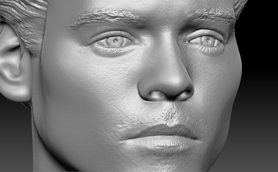 Harry Styles bust 3D printing ready stl obj formats 3D print model_27