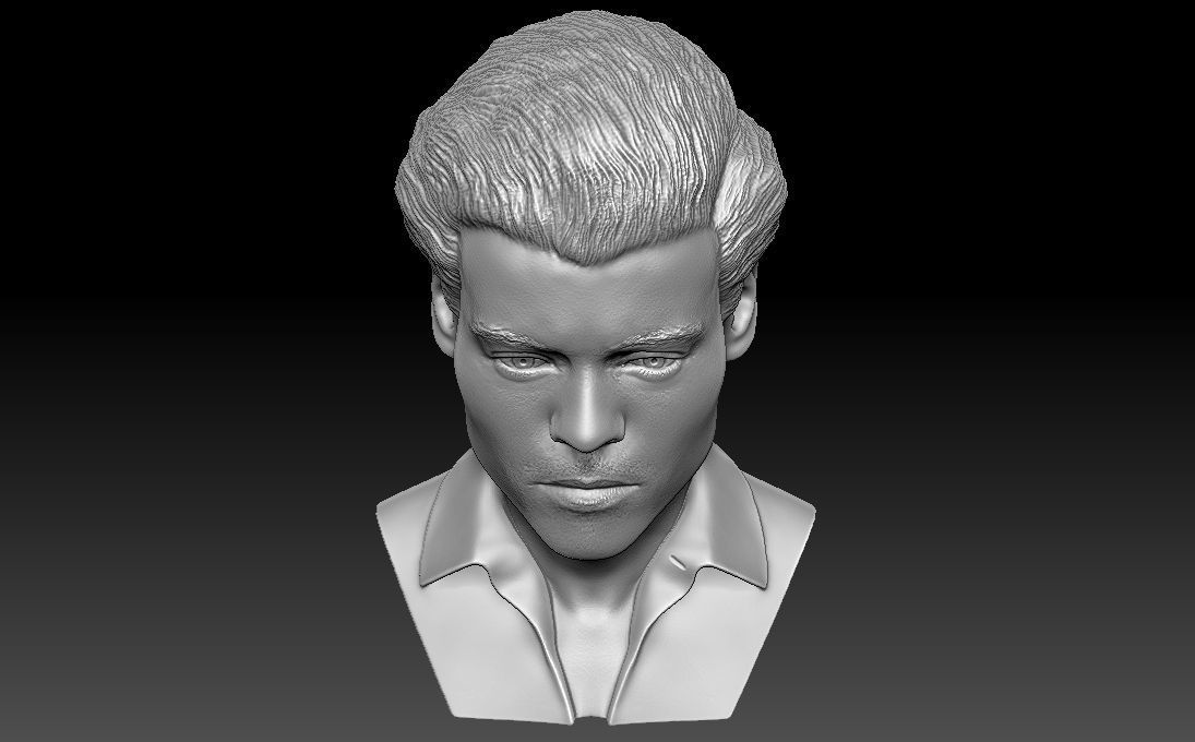 Harry Styles bust 3D printing ready stl obj formats 3D print model_20