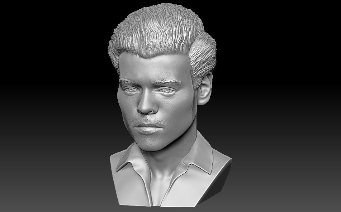 Harry Styles bust 3D printing ready stl obj formats 3D print model_19