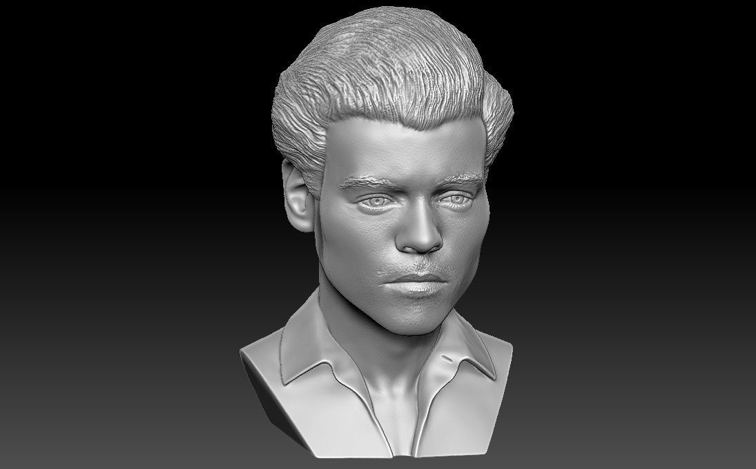 Harry Styles bust 3D printing ready stl obj formats 3D print model_18