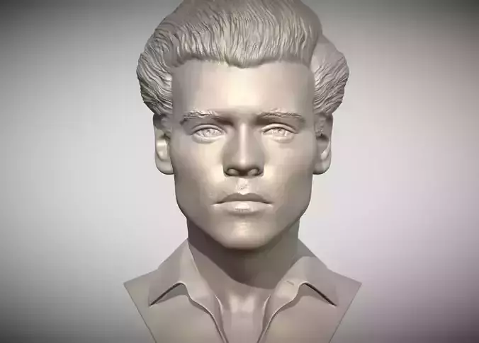 Harry Styles bust 3D printing ready stl obj formats 3D print model