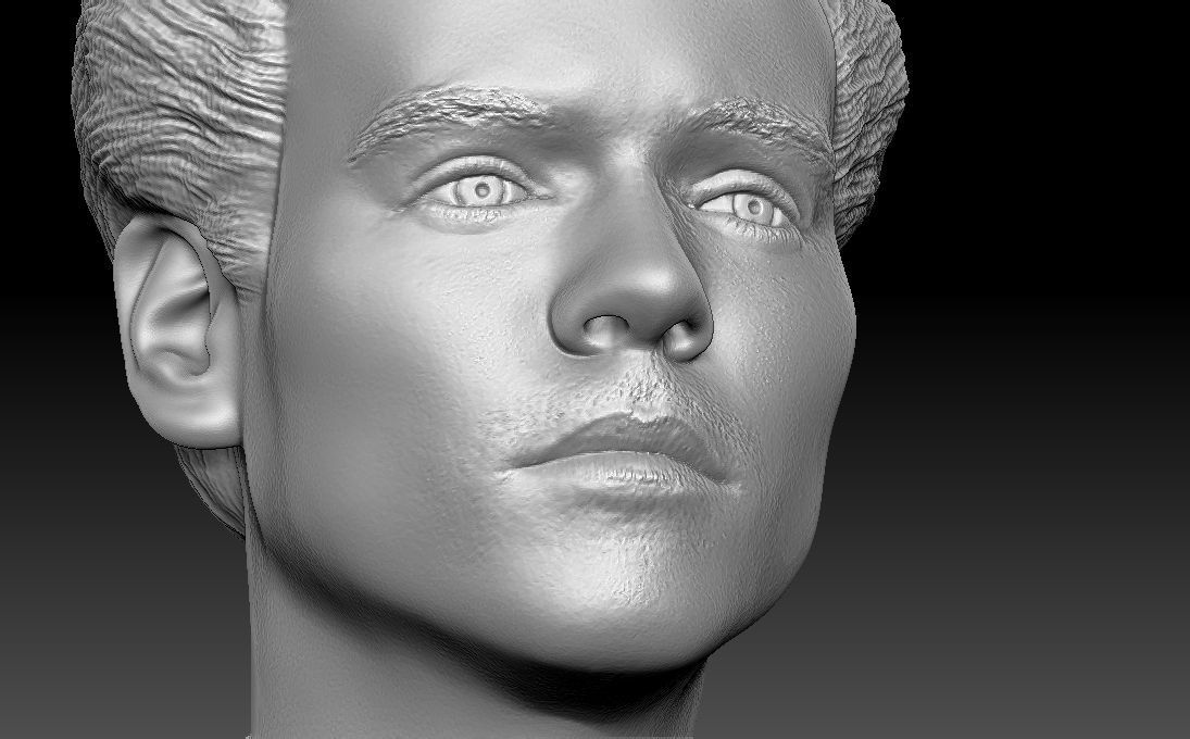 Harry Styles bust 3D printing ready stl obj formats 3D print model_30