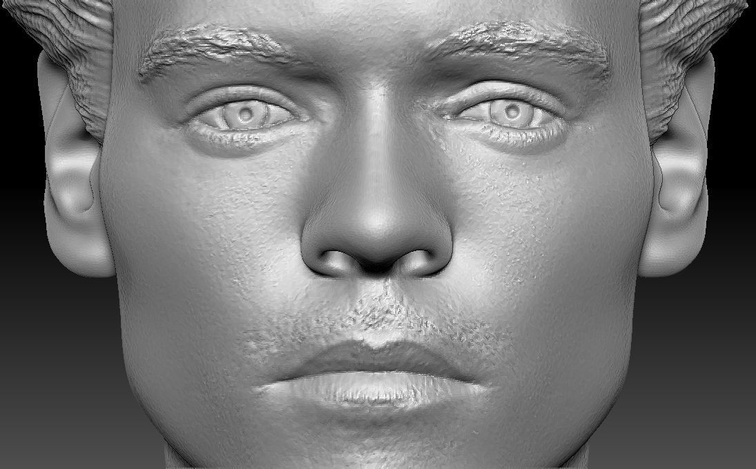 Harry Styles bust 3D printing ready stl obj formats 3D print model_26