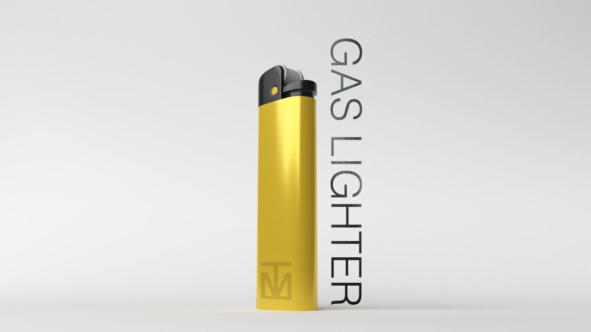 Gas Lighter 3D model_4
