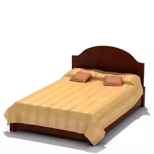 Wooden Bed   Classical Ornaments