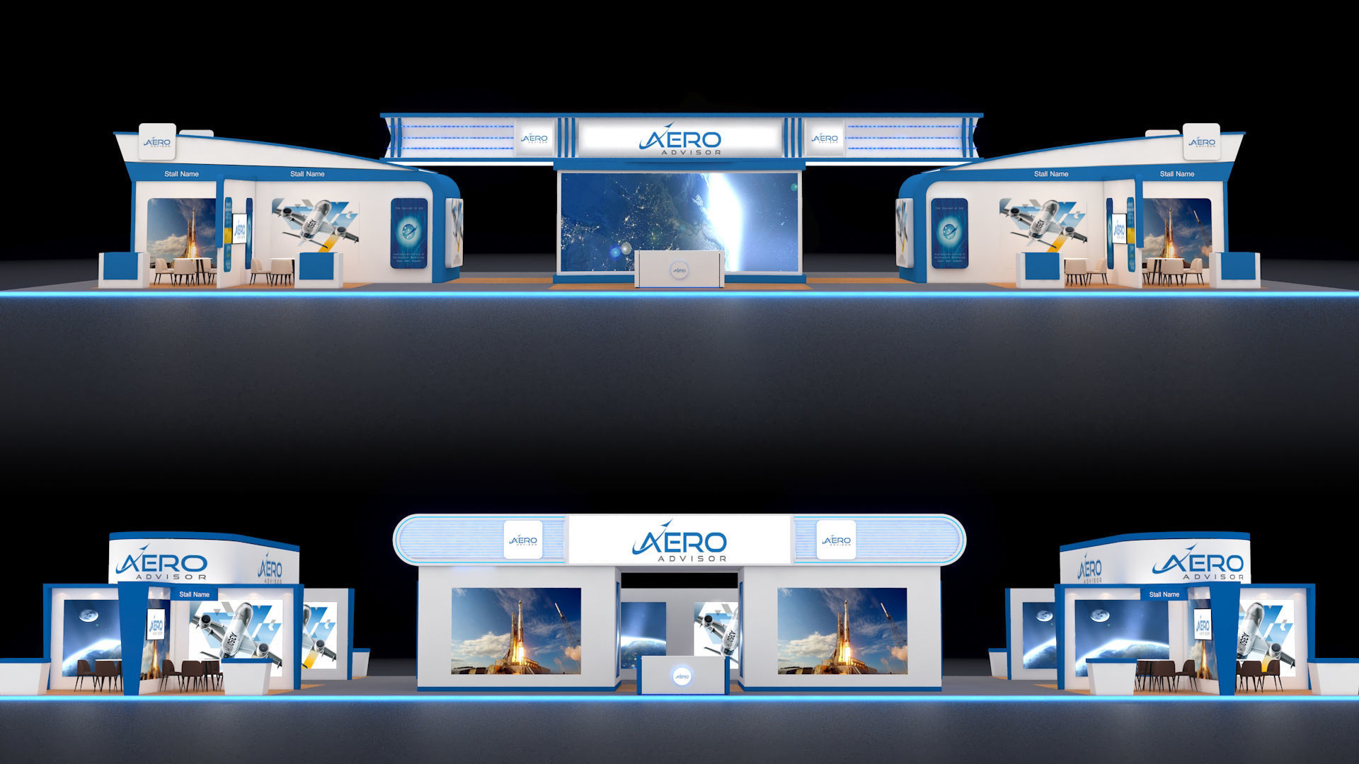 Exhibition Booth 3D model_2