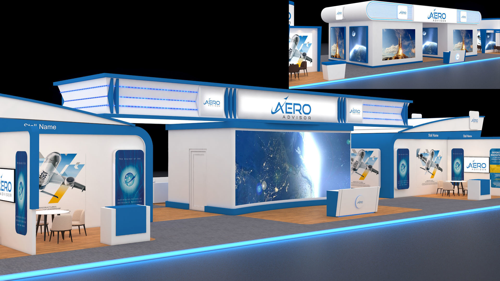 Exhibition Booth 3D model_3