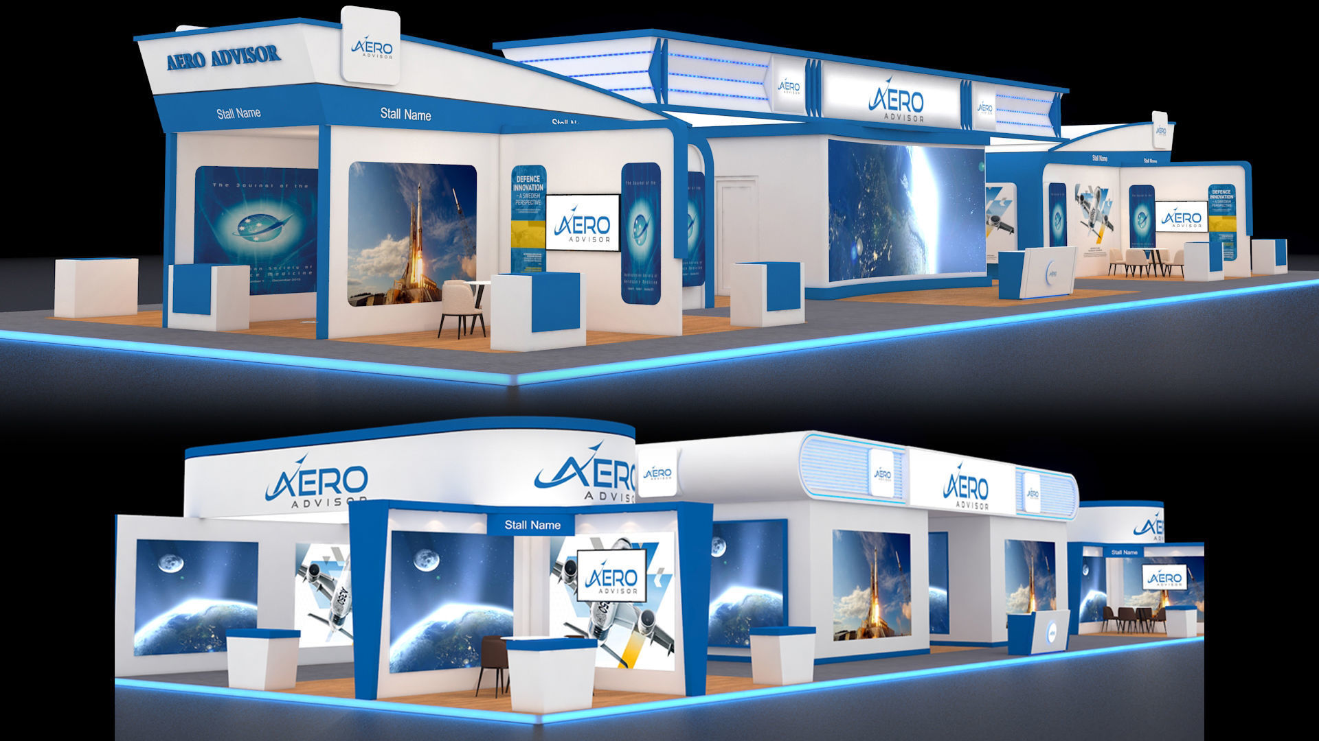 Exhibition Booth 3D model_1
