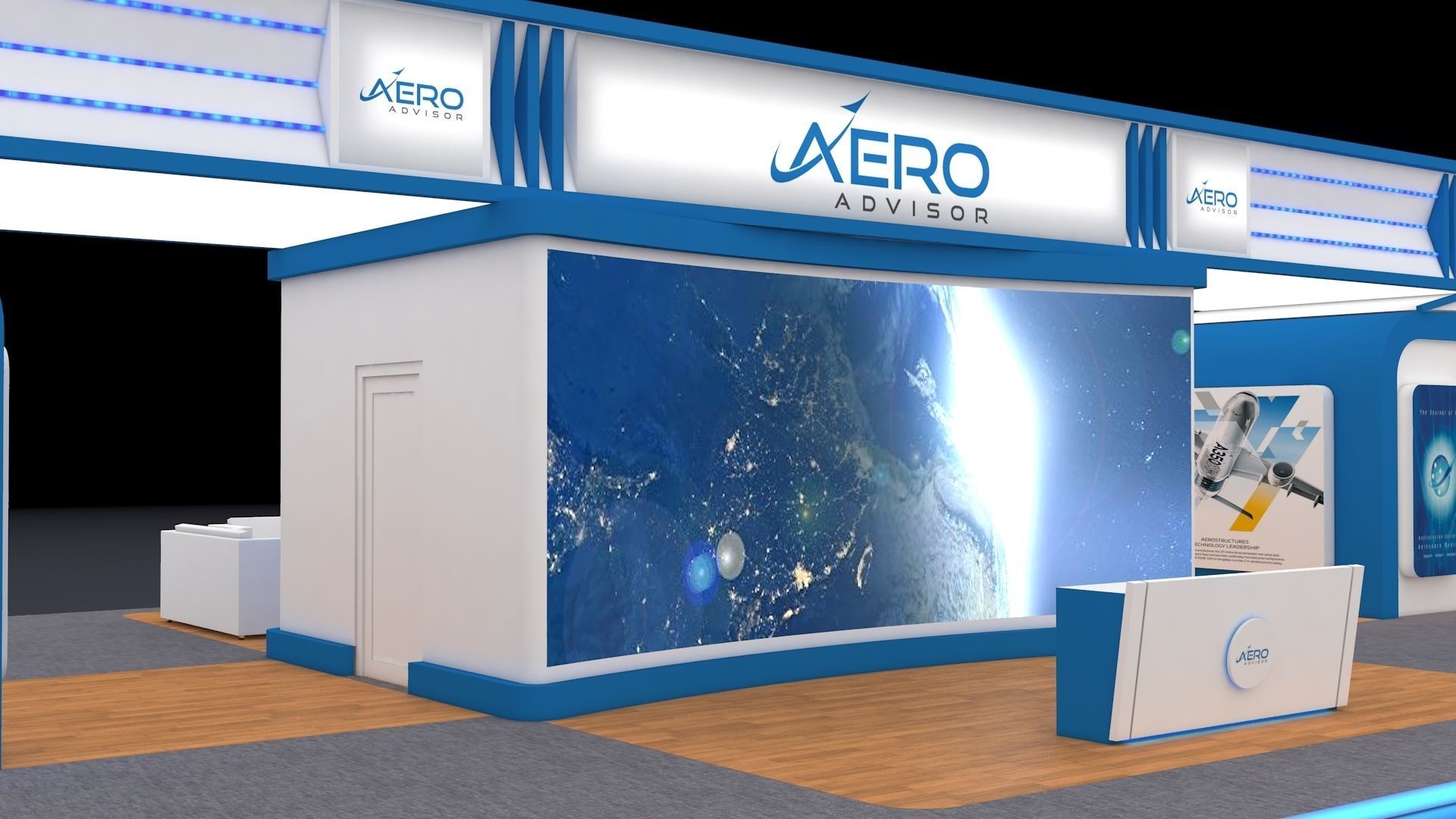 Exhibition Booth 3D model_11