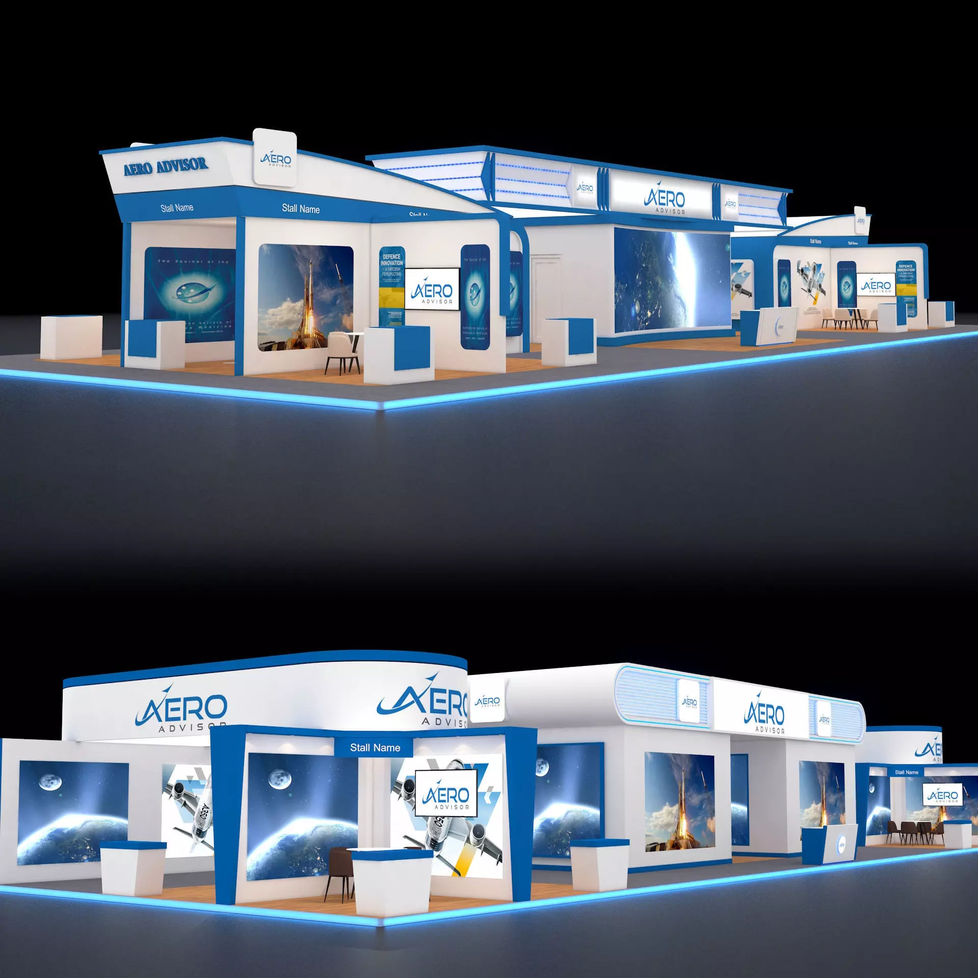 Exhibition Booth 3D model_0