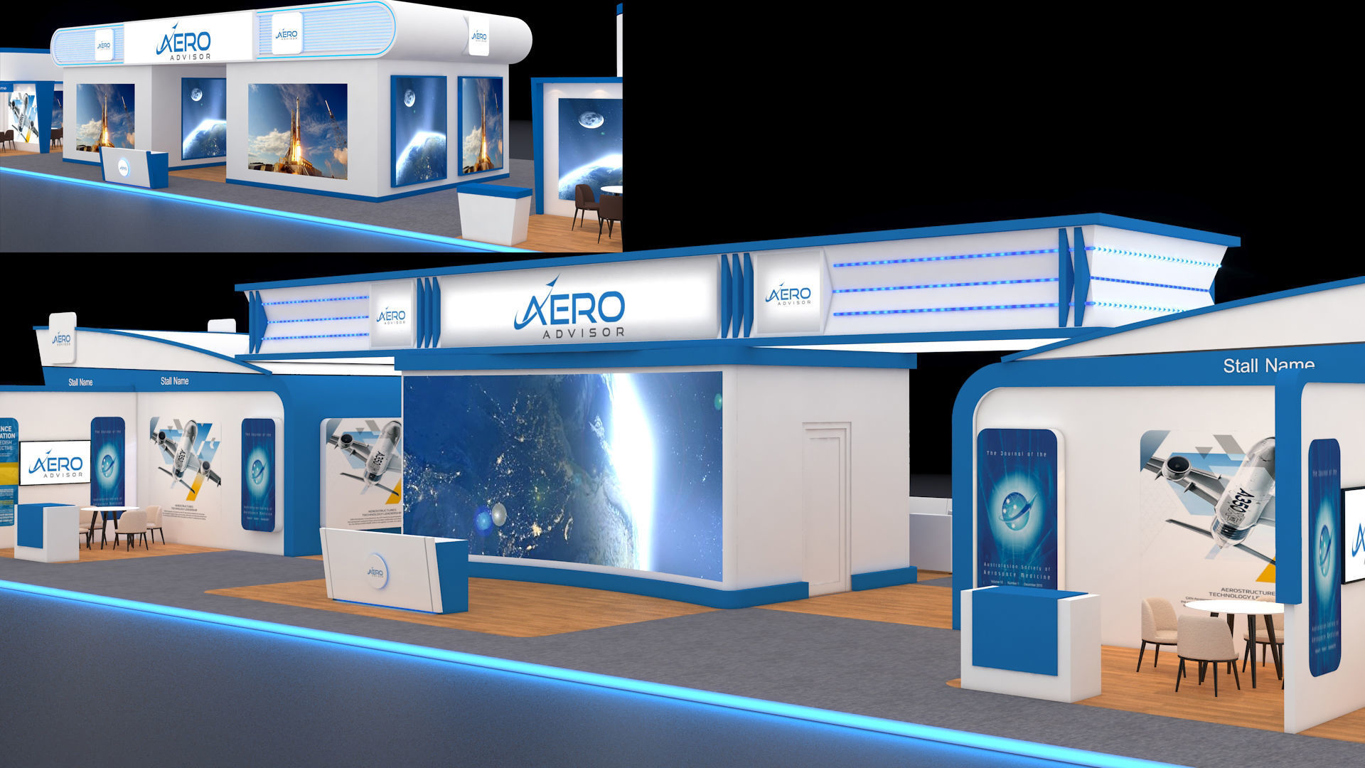Exhibition Booth 3D model_4