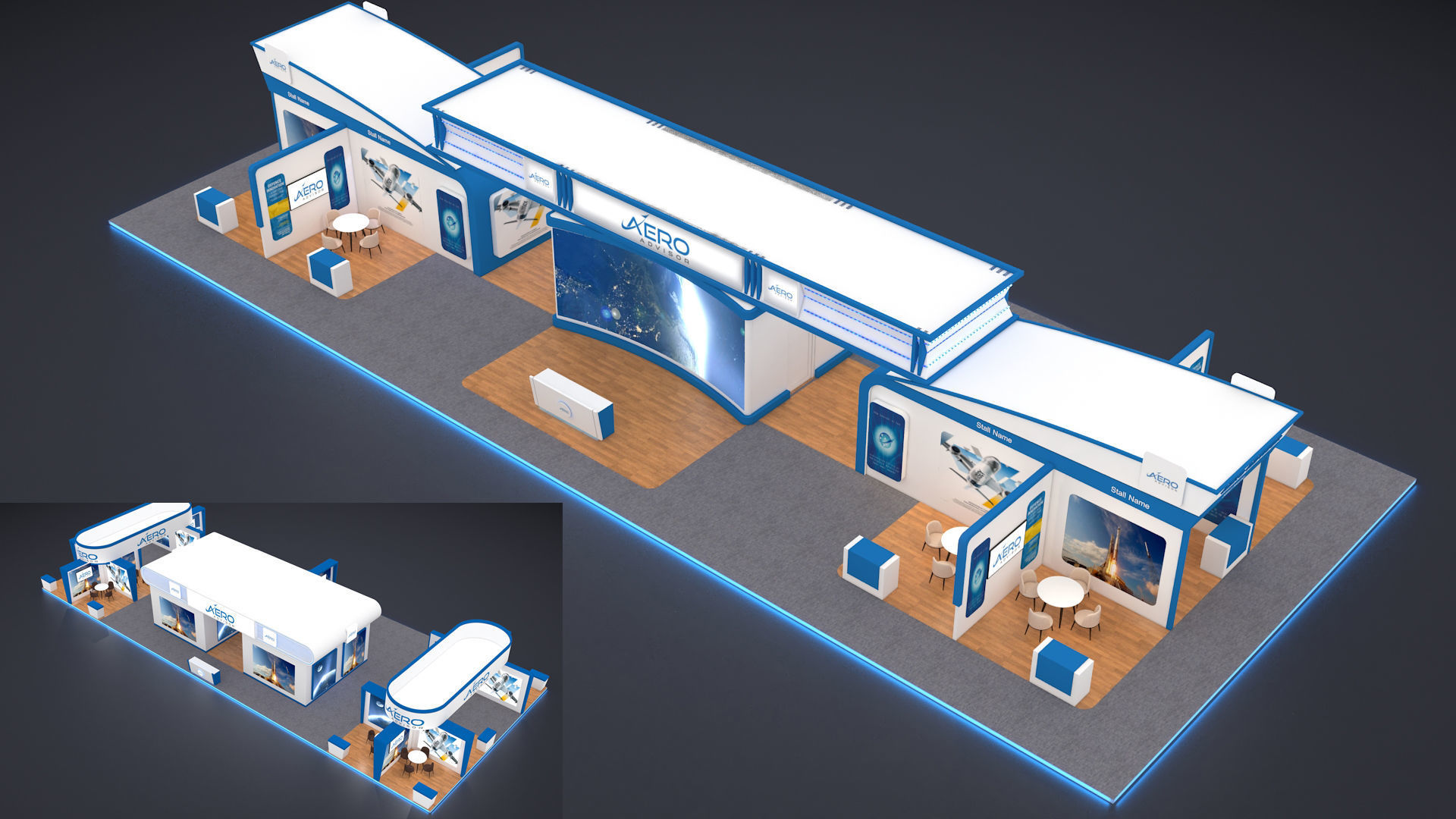 Exhibition Booth 3D model_9
