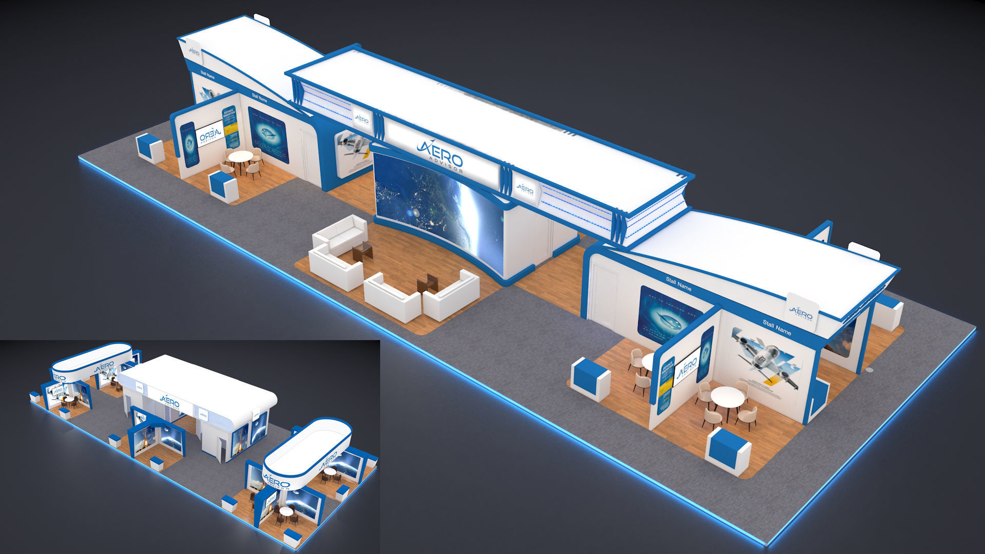 Exhibition Booth 3D model_10