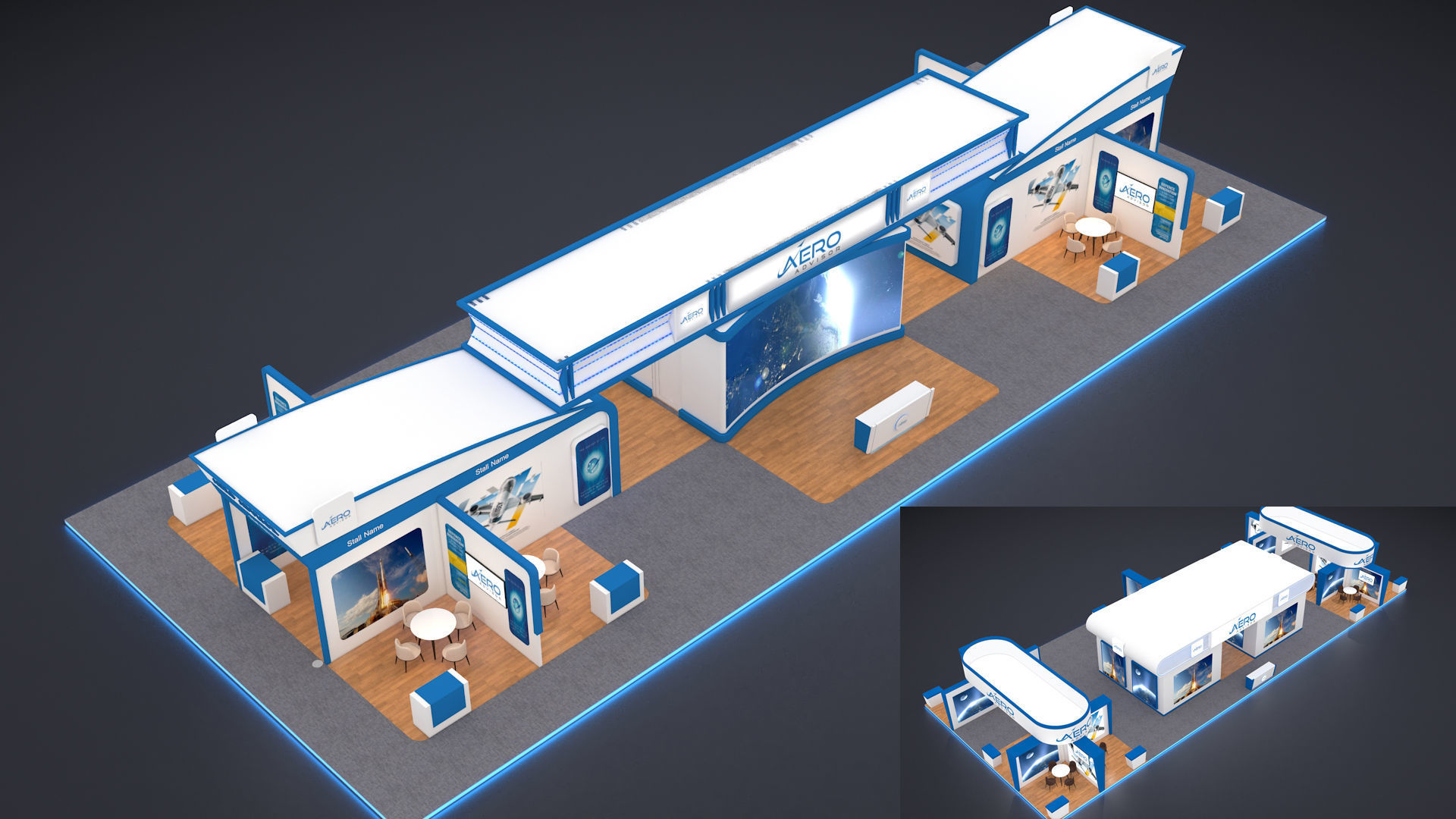 Exhibition Booth 3D model_8