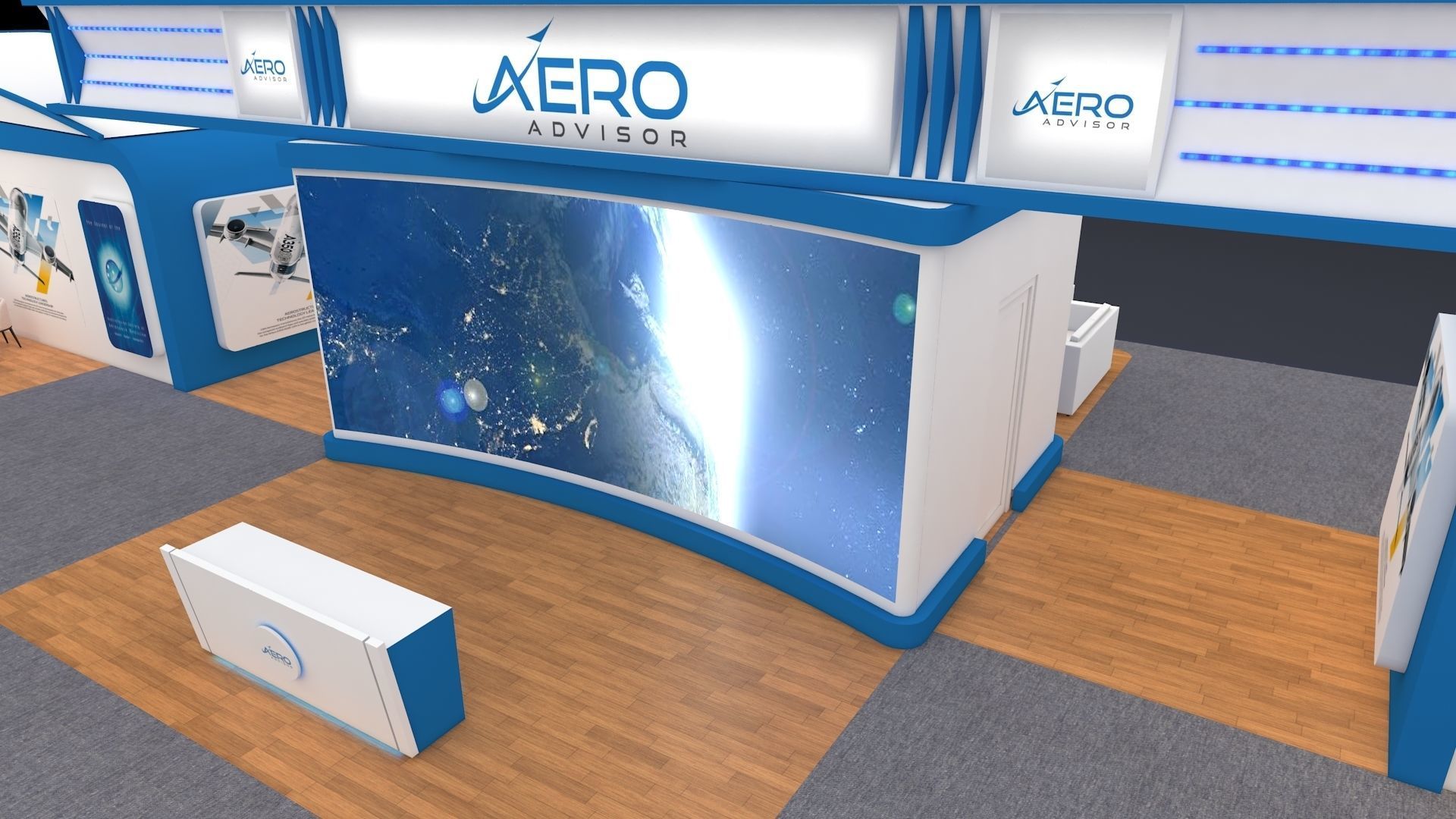 Exhibition Booth 3D model_13