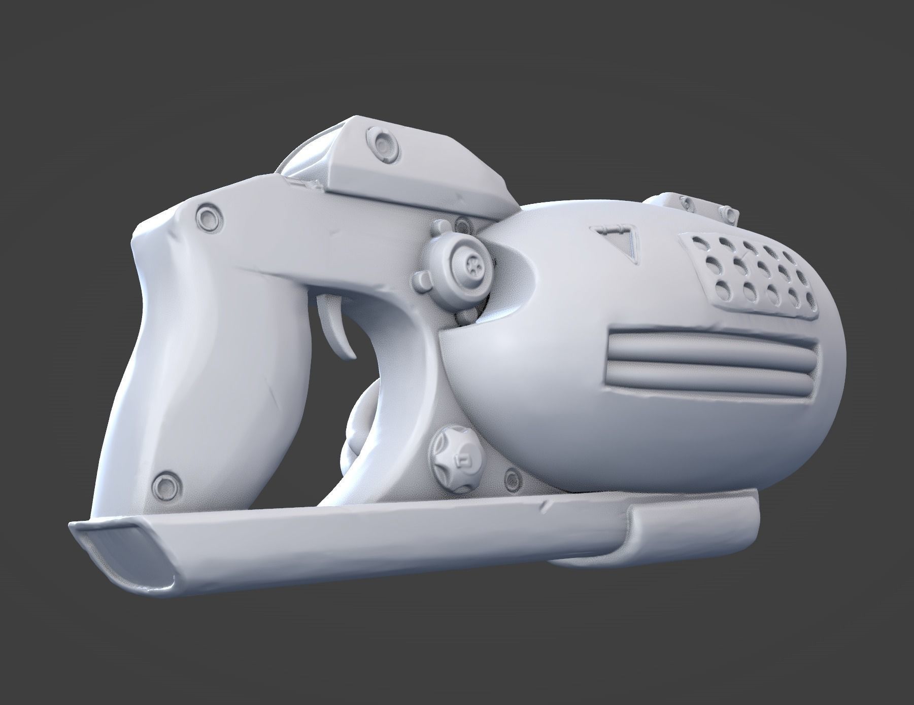 Stylized Blaster  3D print model_2