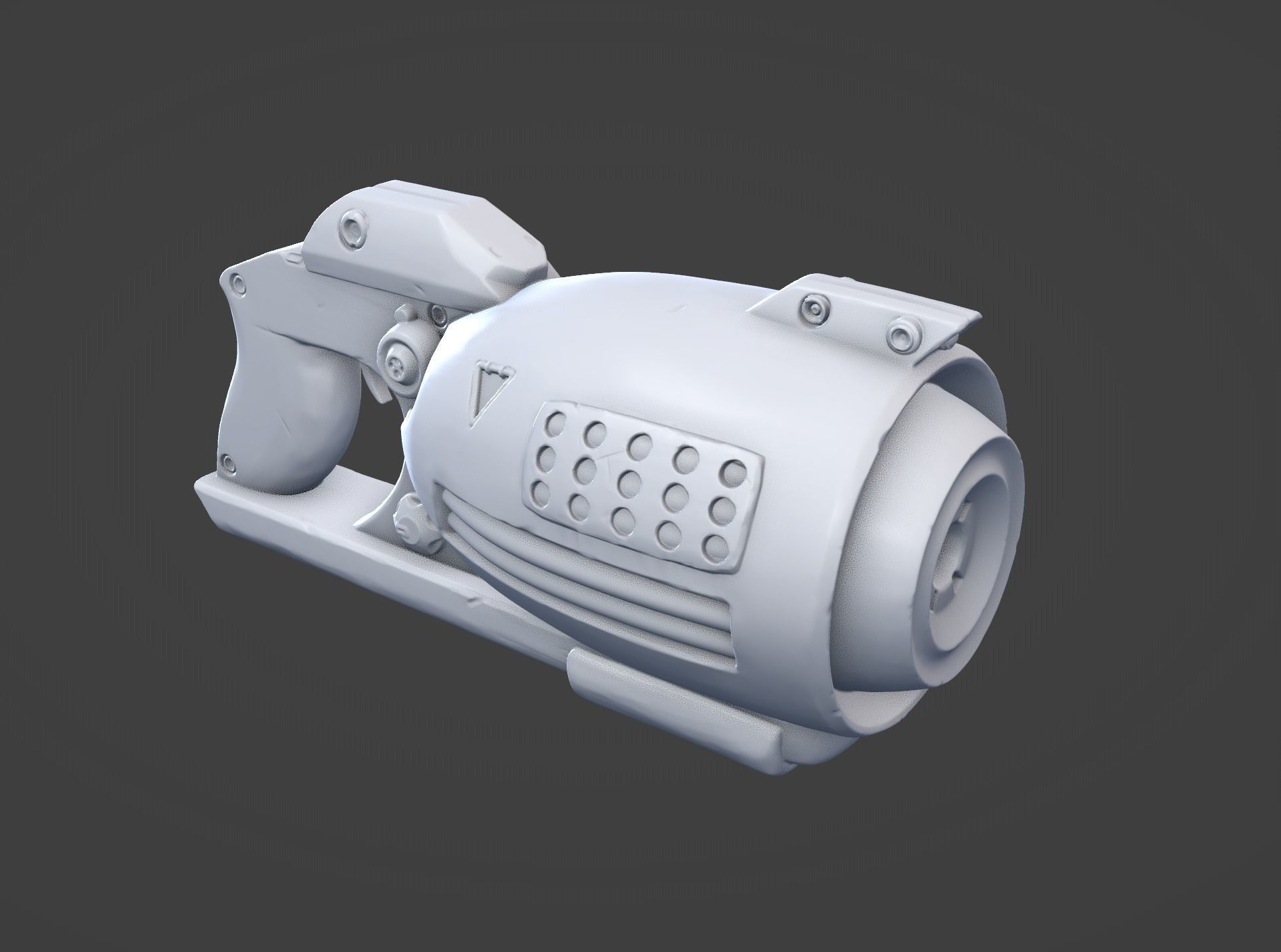 Stylized Blaster  3D print model_4