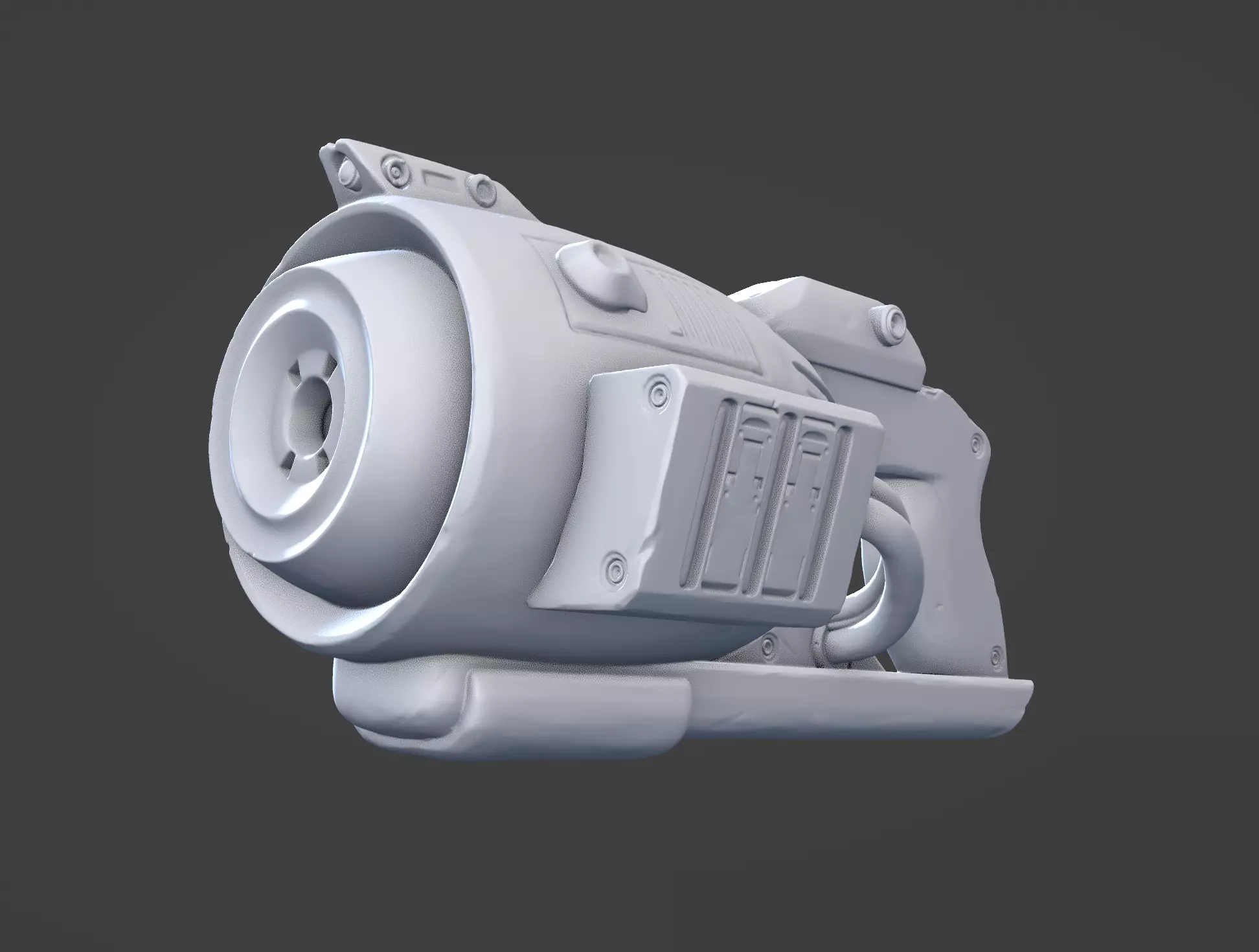 Stylized Blaster  3D print model_0