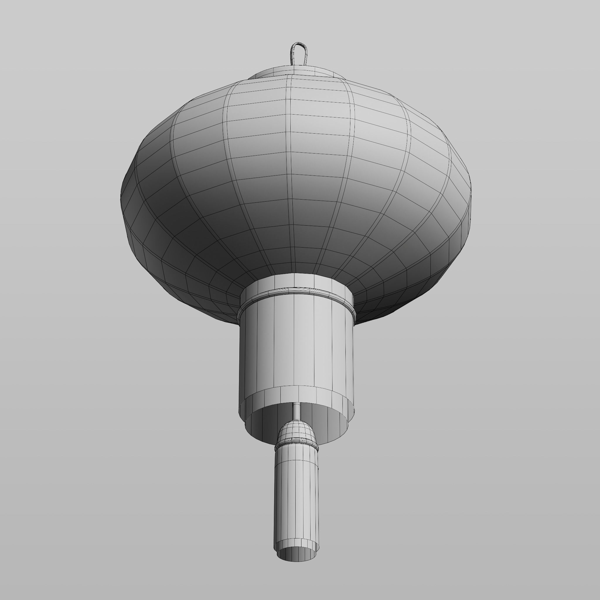Chinese Lantern Low-poly 3D model_8