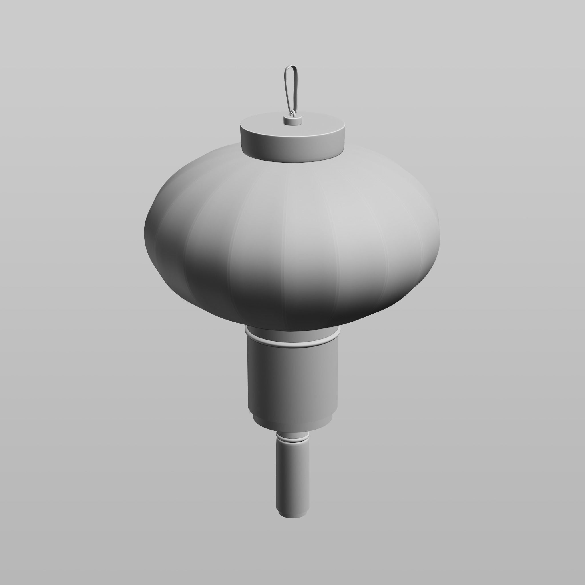 Chinese Lantern Low-poly 3D model_10