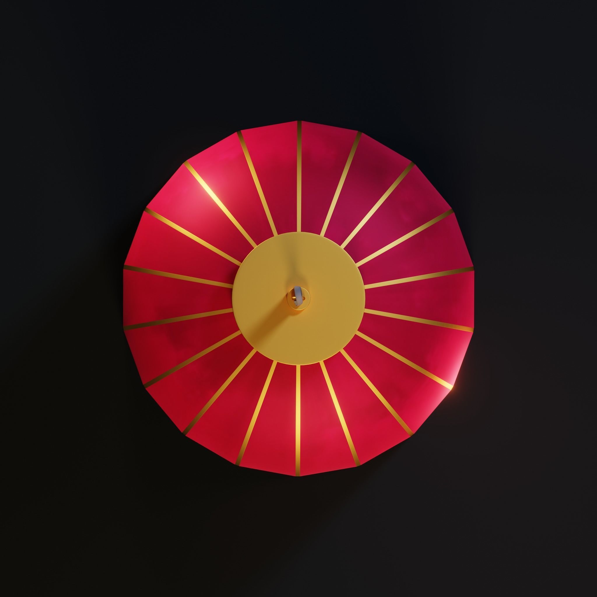 Chinese Lantern Low-poly 3D model_6