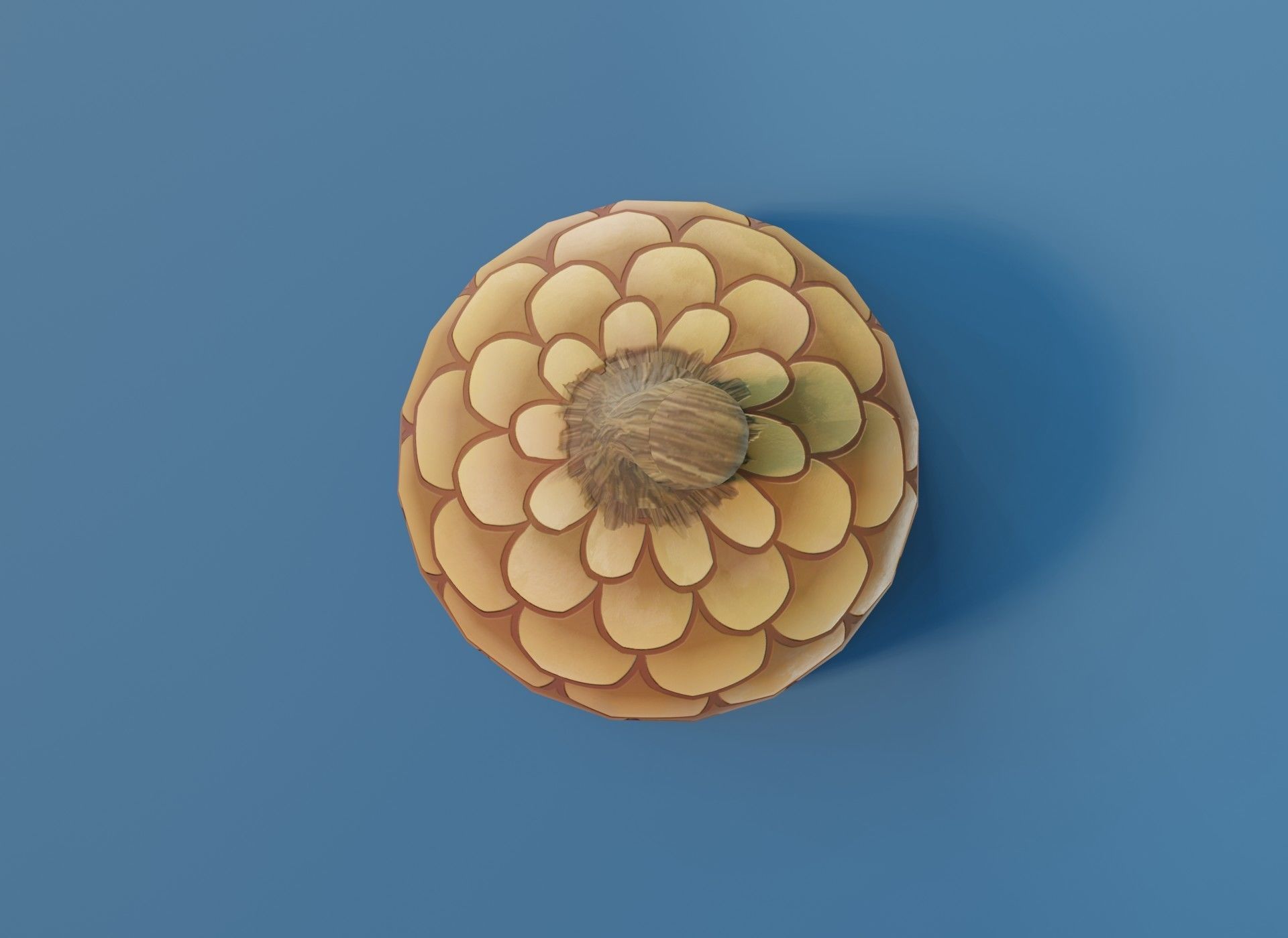 Cartoon Acorn 3D Model Low-poly 3D model_11