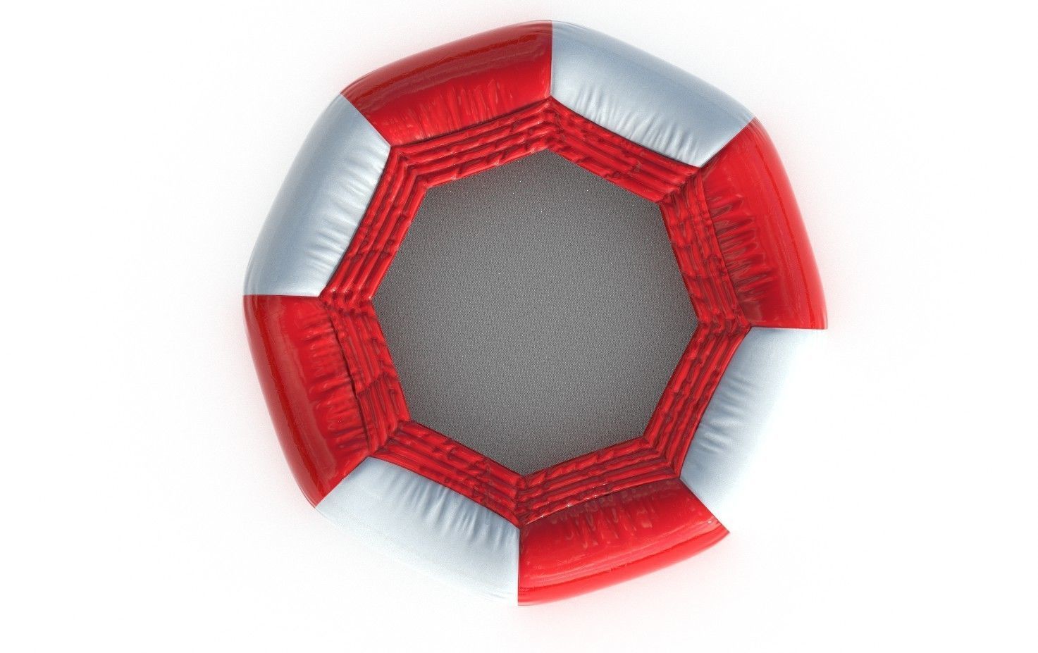 Modular inflatable water park TRAMPOLINE Low-poly 3D model_2