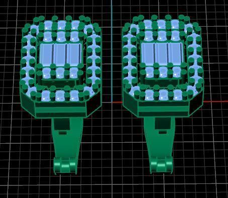 Baguette Diamond Ring Earring and Necklace Set 3D Model Collection_9