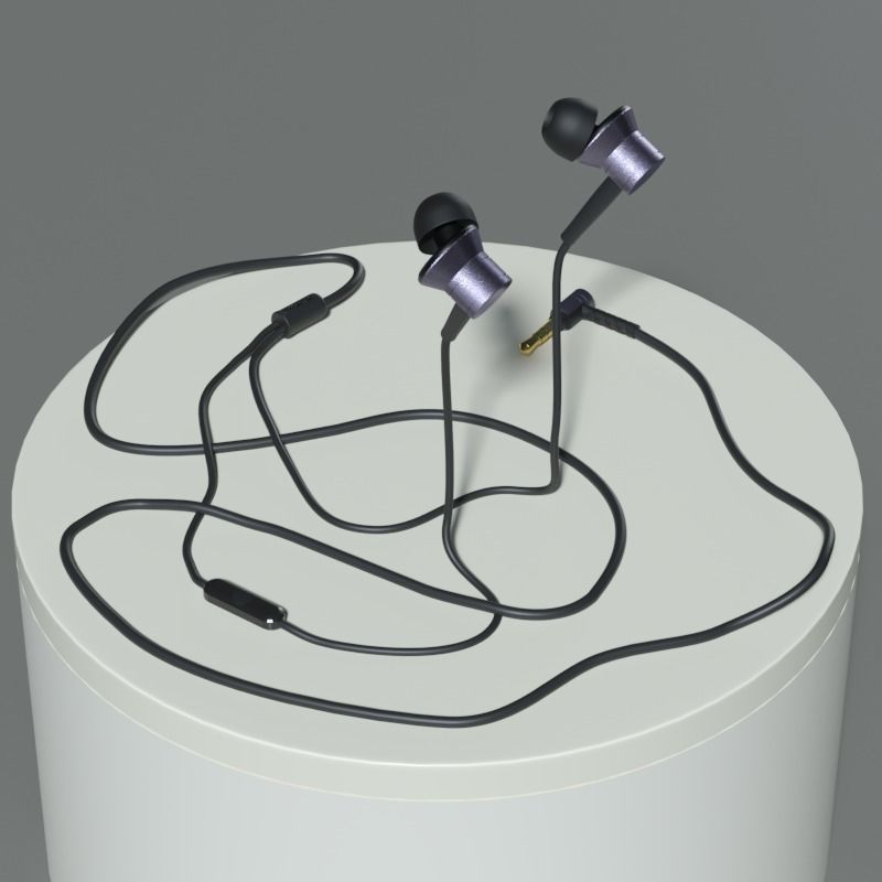 Earphones 1MORE Piston Fit In-Ear Headphones 3D MODEL 3D model_7