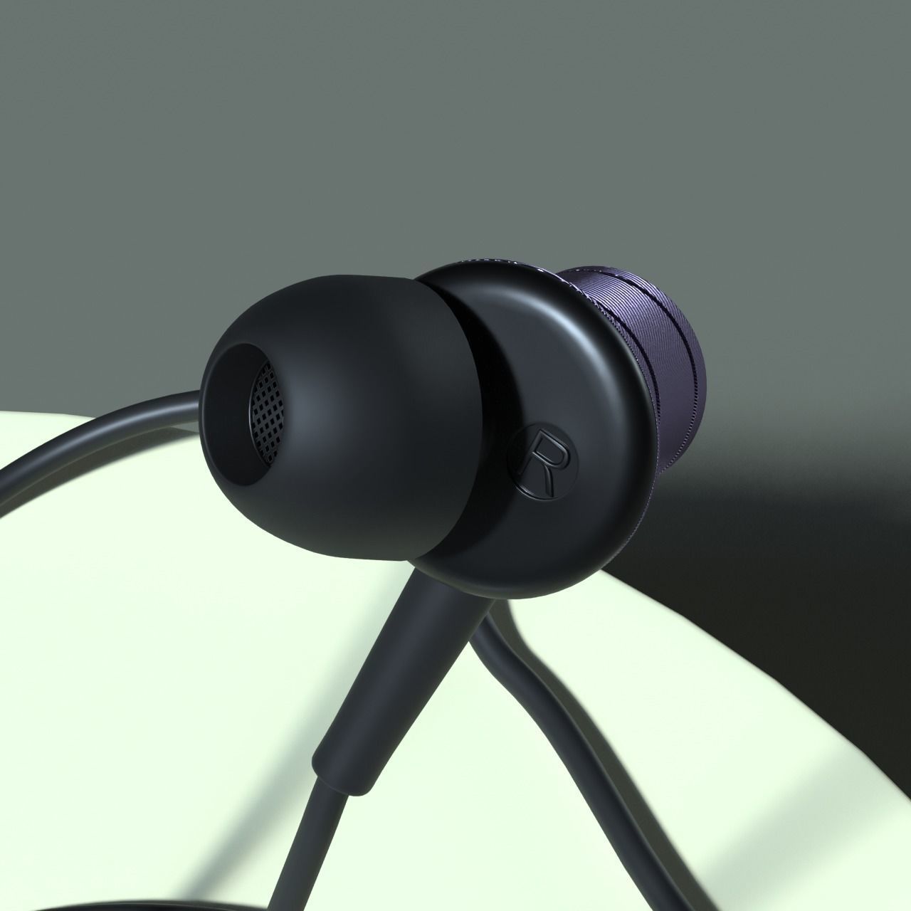 Earphones 1MORE Piston Fit In-Ear Headphones 3D MODEL 3D model_1