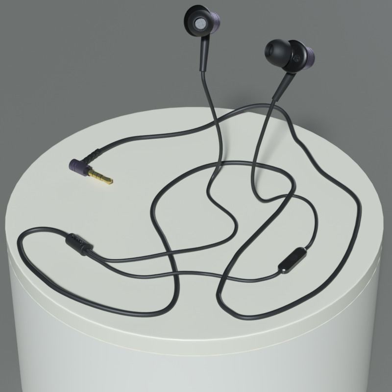 Earphones 1MORE Piston Fit In-Ear Headphones 3D MODEL 3D model_8