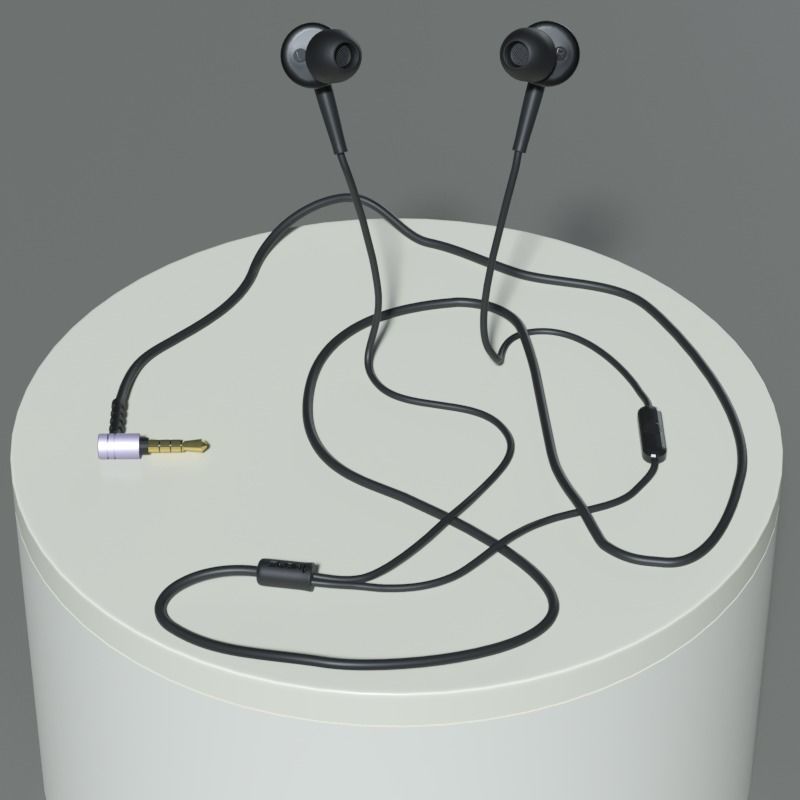 Earphones 1MORE Piston Fit In-Ear Headphones 3D MODEL 3D model_5