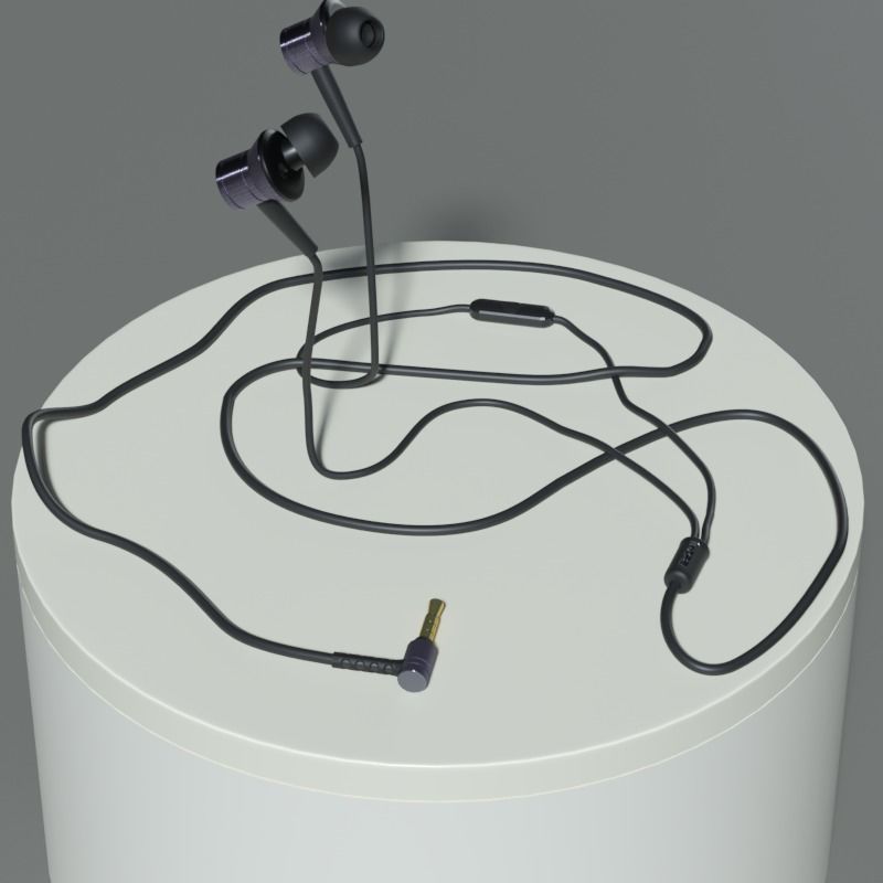 Earphones 1MORE Piston Fit In-Ear Headphones 3D MODEL 3D model_6