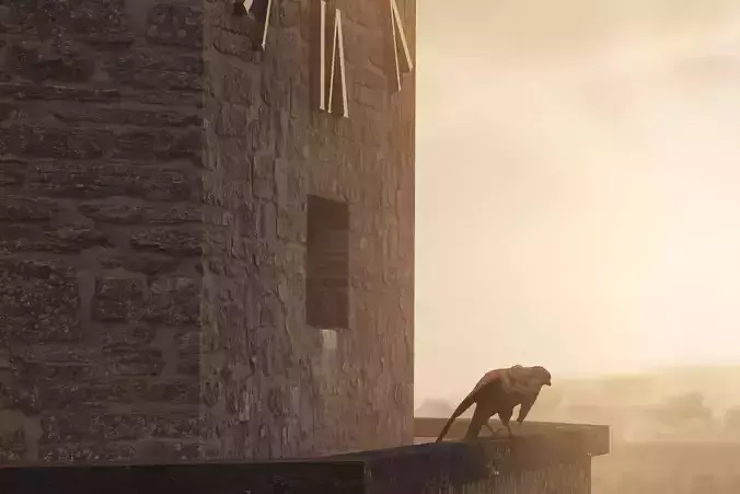 3D Scanning Kestrel Bird - 3D Asset Low-poly 3D model