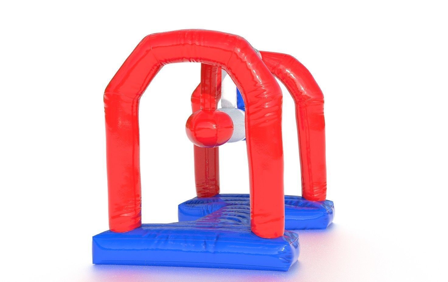 Modular inflatable water park WRECKING BALLS Low-poly 3D model_3