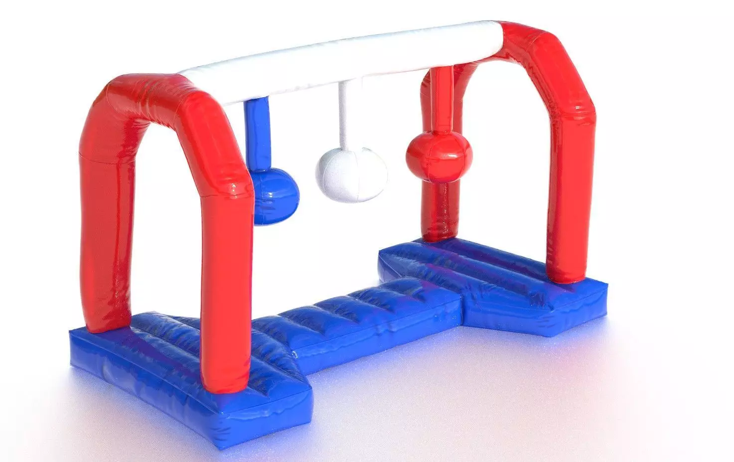 Modular inflatable water park WRECKING BALLS Low-poly 3D model_0