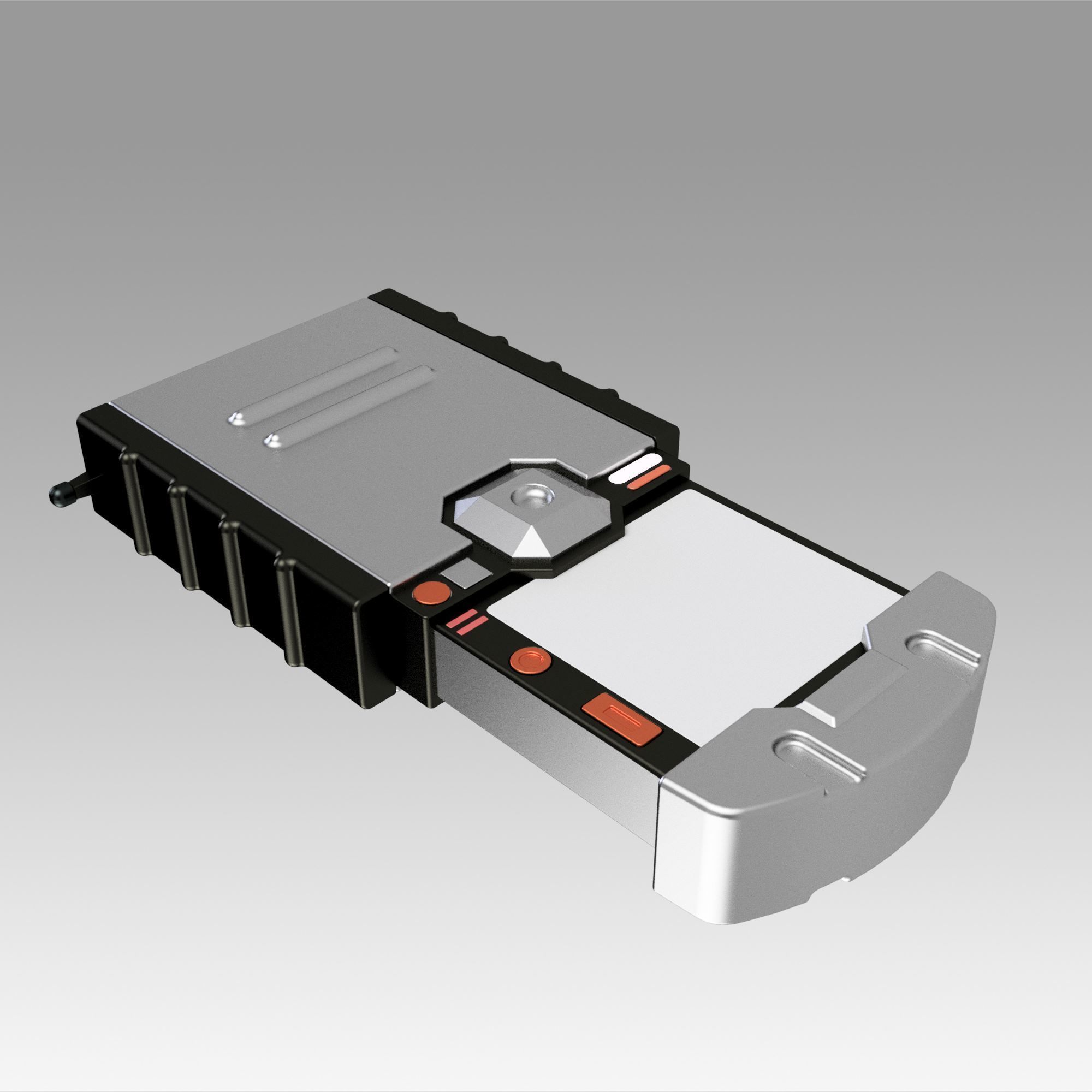 Star Trek enterprise hand scanner Hero prop replica props  3D print model_5