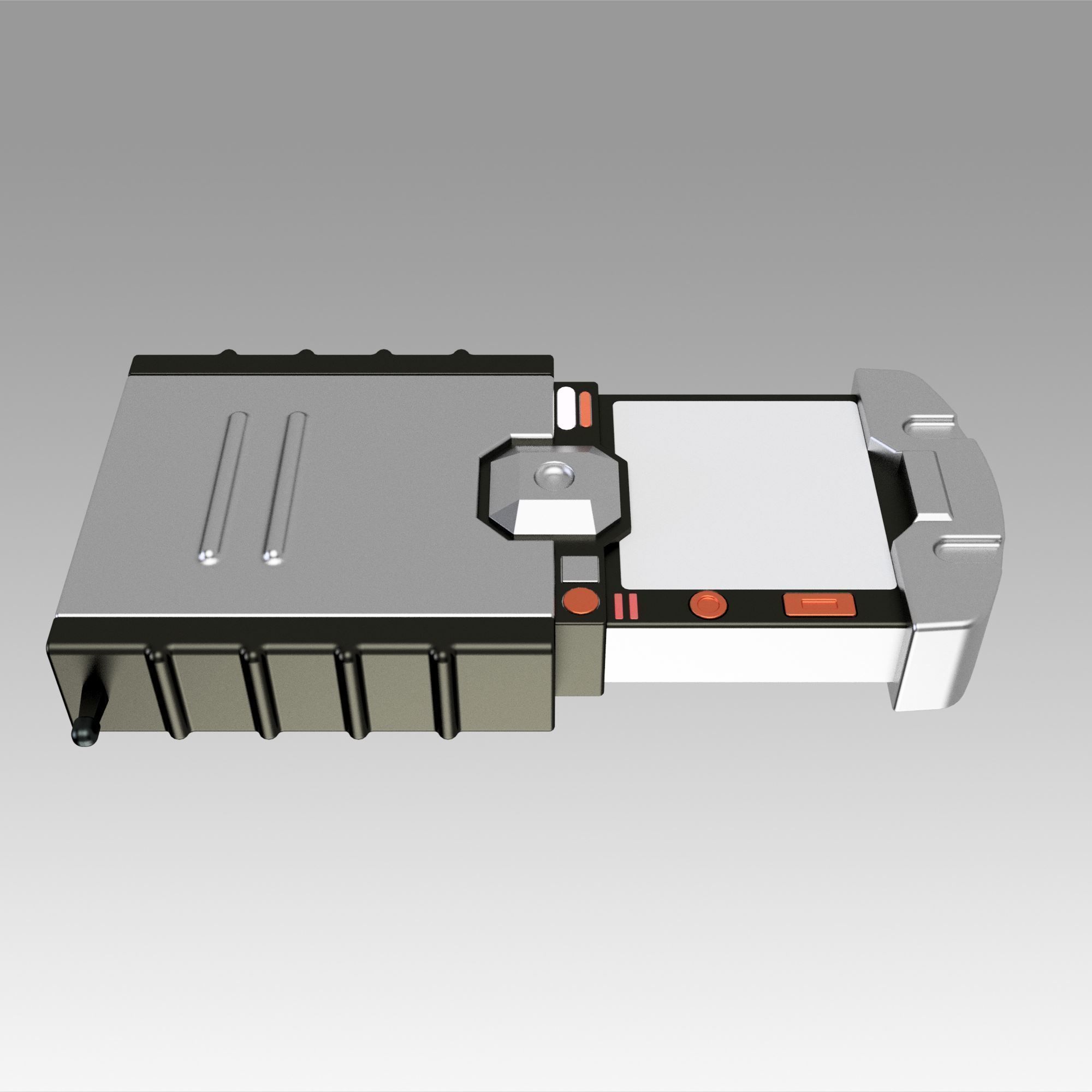 Star Trek enterprise hand scanner Hero prop replica props  3D print model_4