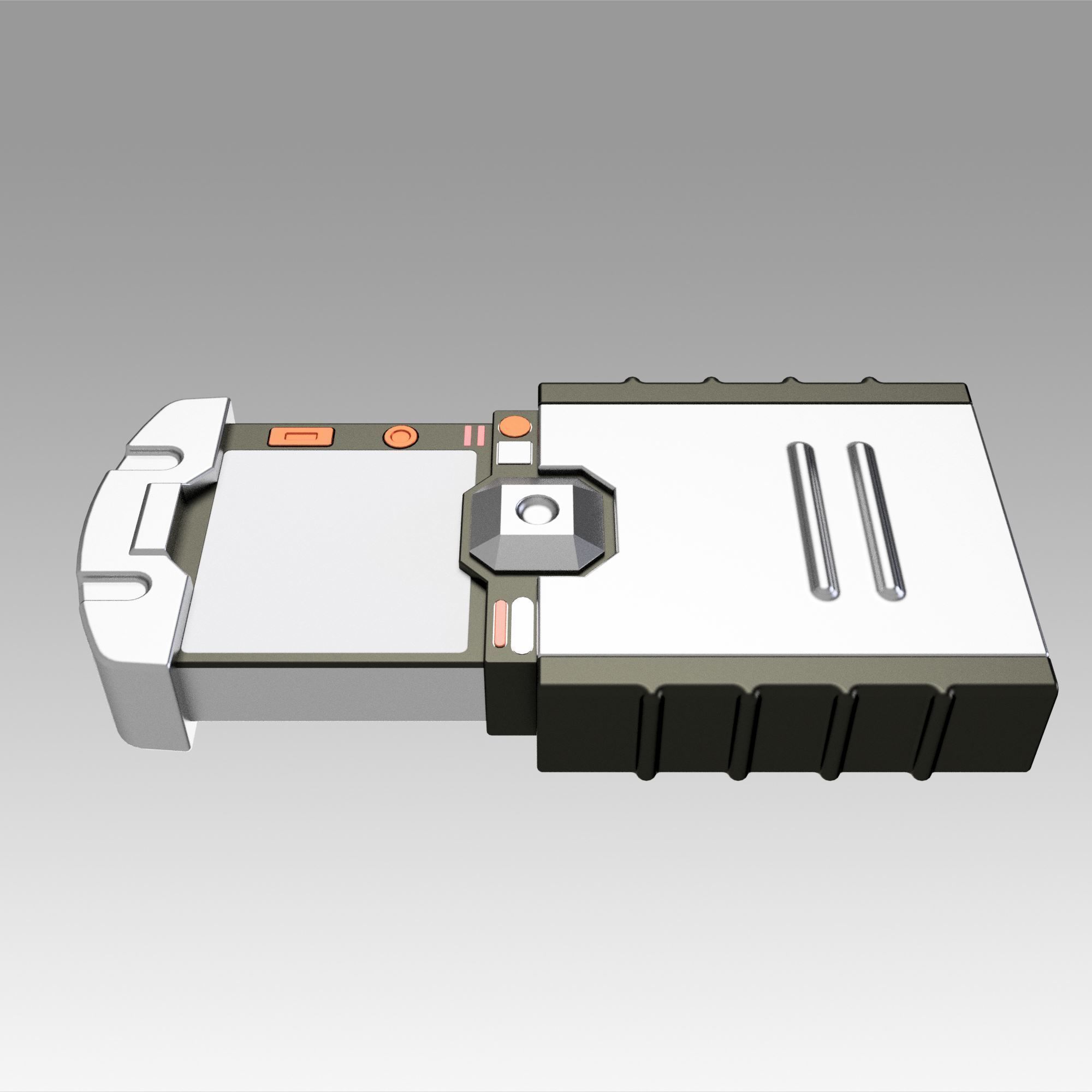 Star Trek enterprise hand scanner Hero prop replica props  3D print model_8